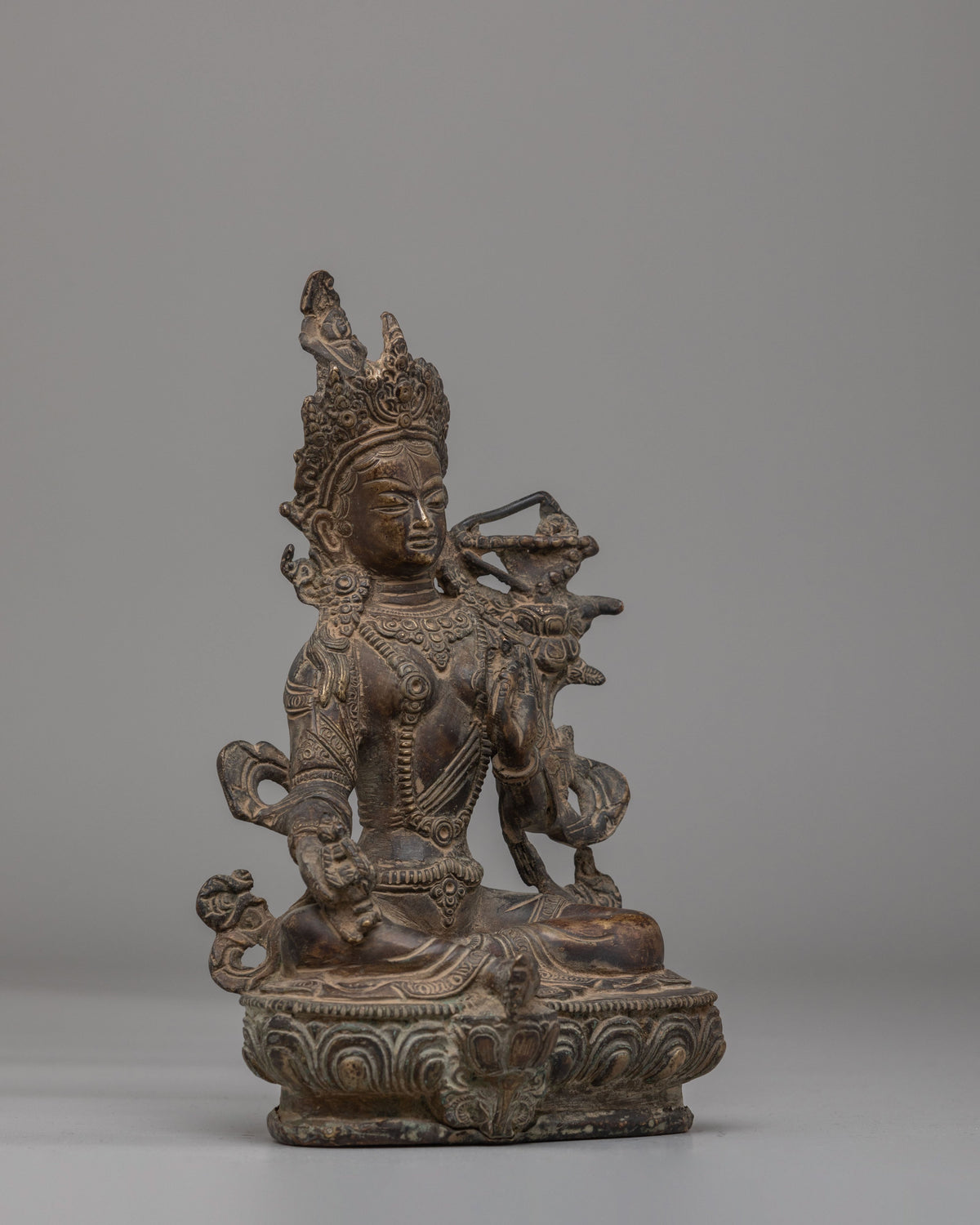 Handcrafted Red Tara Deity Statue | Sacred Tibetan Buddhist Art