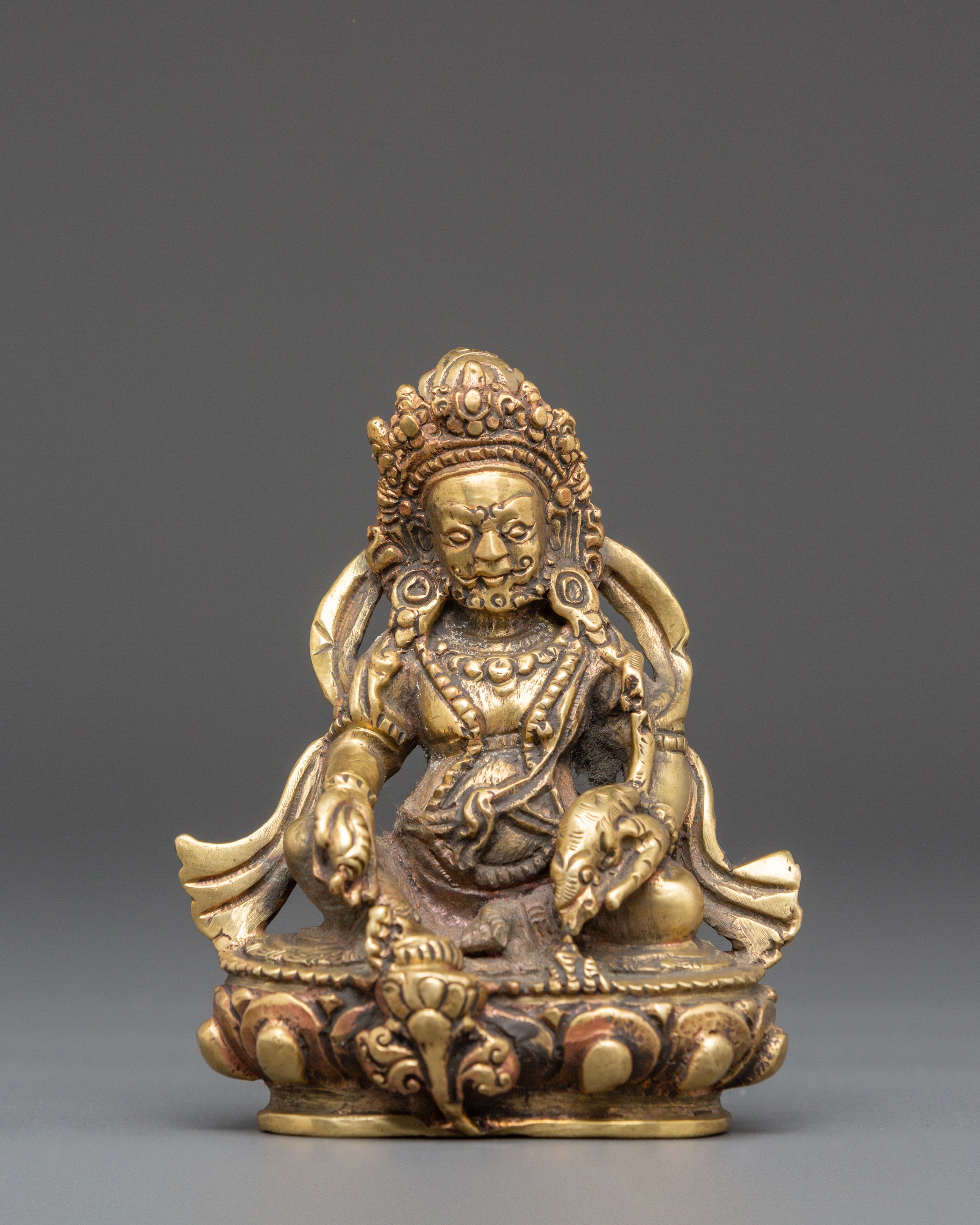 Hand-Crafted Wealth Deity Dzambhala Statue | Symbol of Prosperity and Abundance