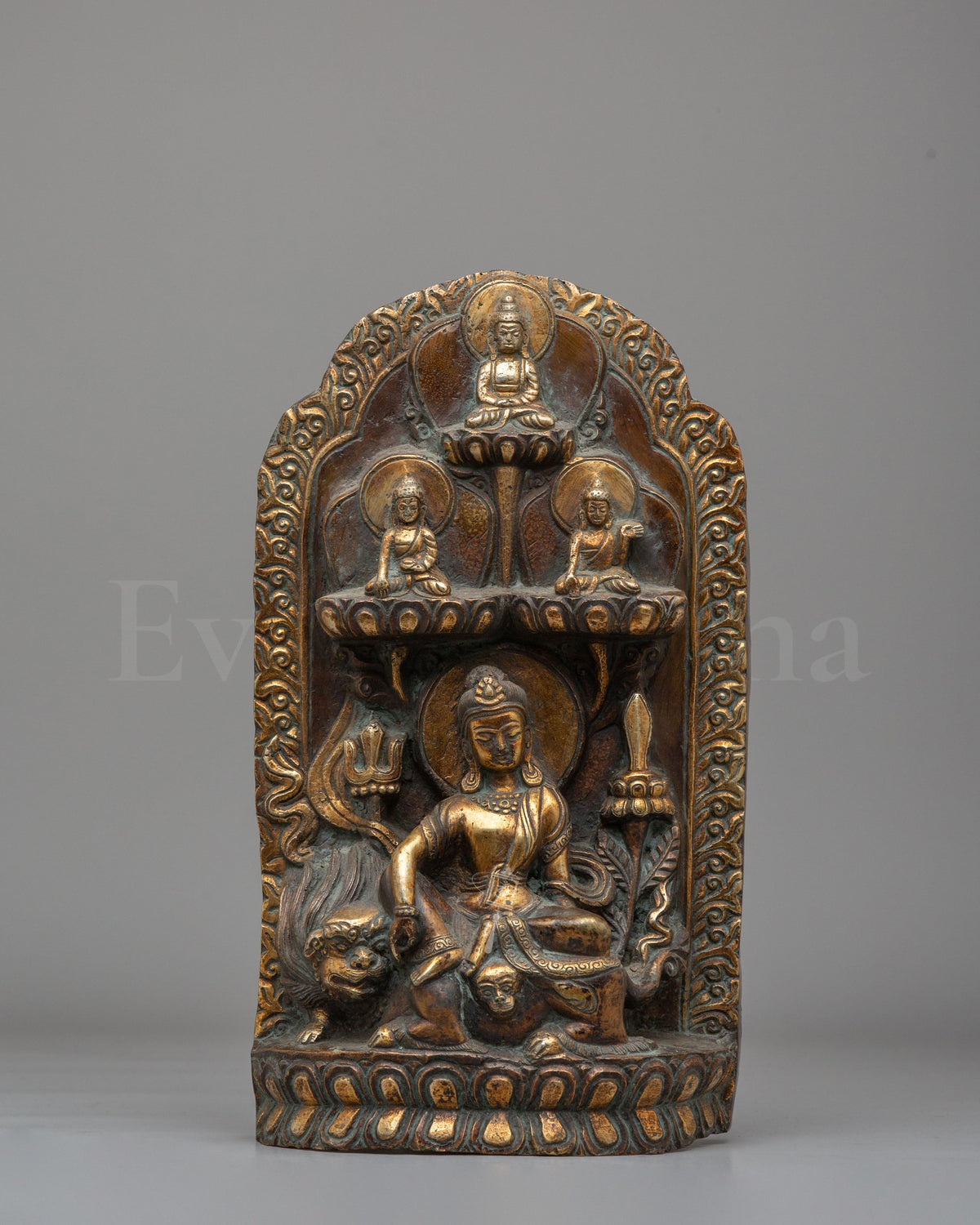 Tibetan Simhanada Lokeshvara Sculpture