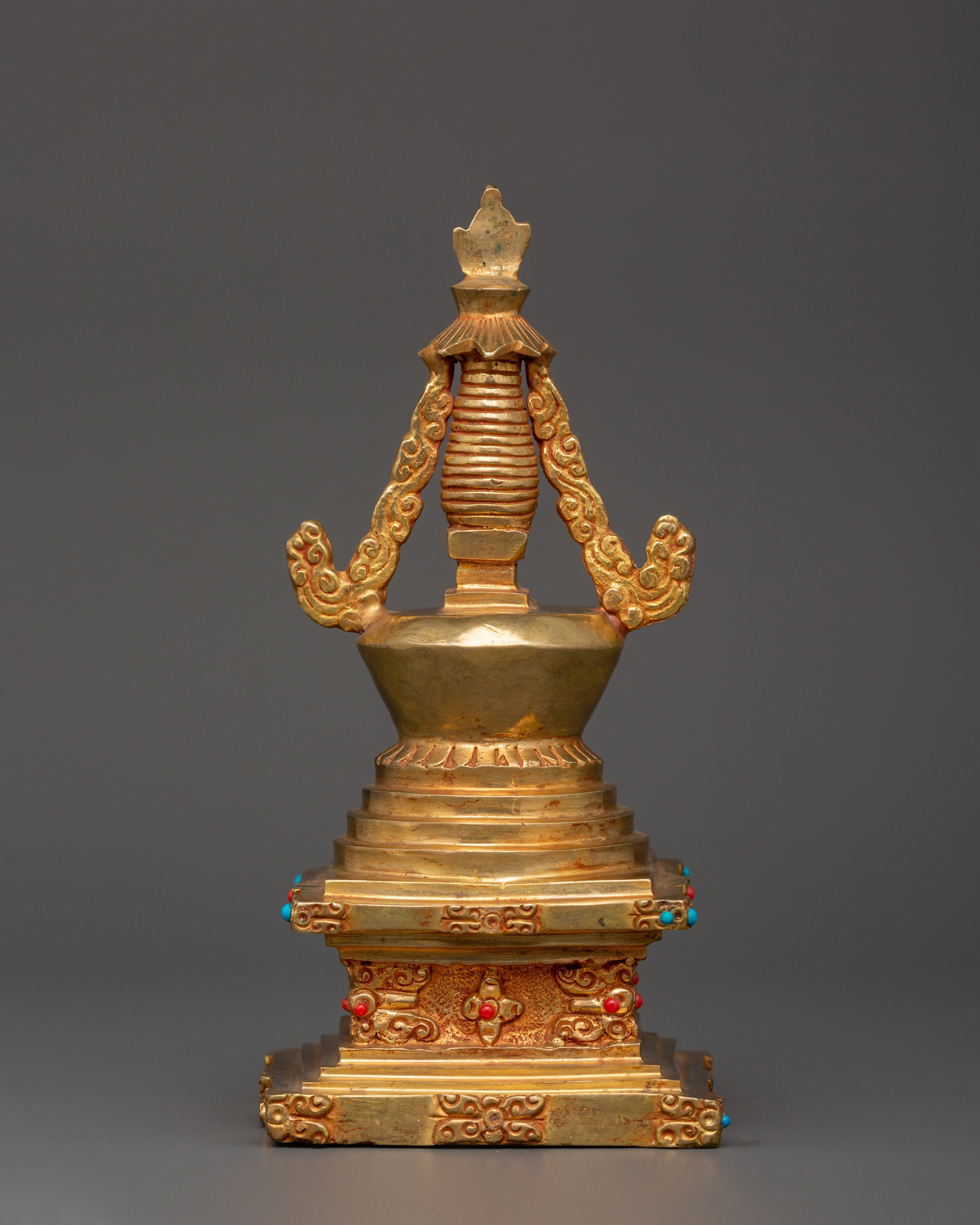 Sacred Tibetan Stupa for Meditation | Buddhist Altar Decor