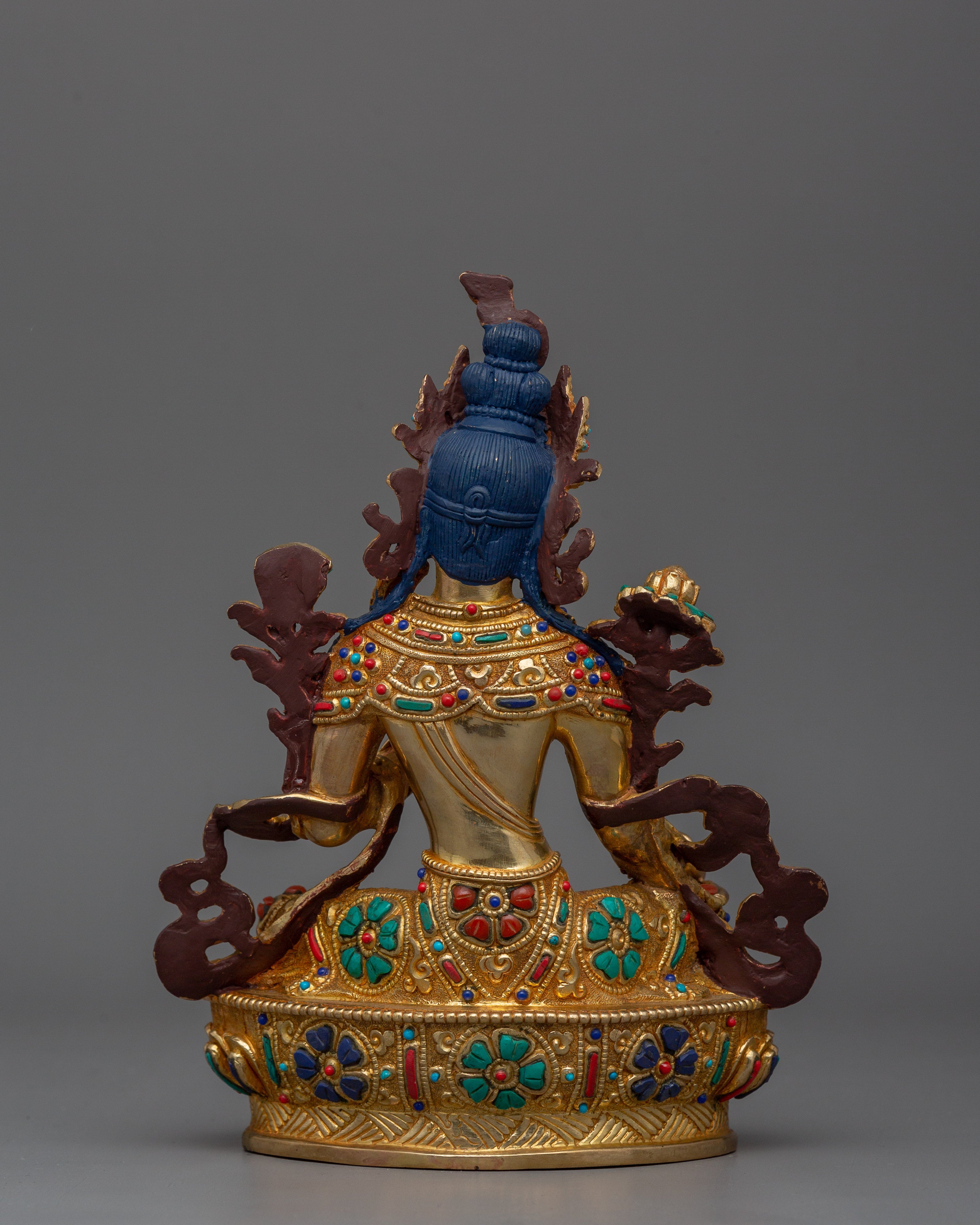 Handcrafted Green Tara Figurine | Bodhisattva of Protection