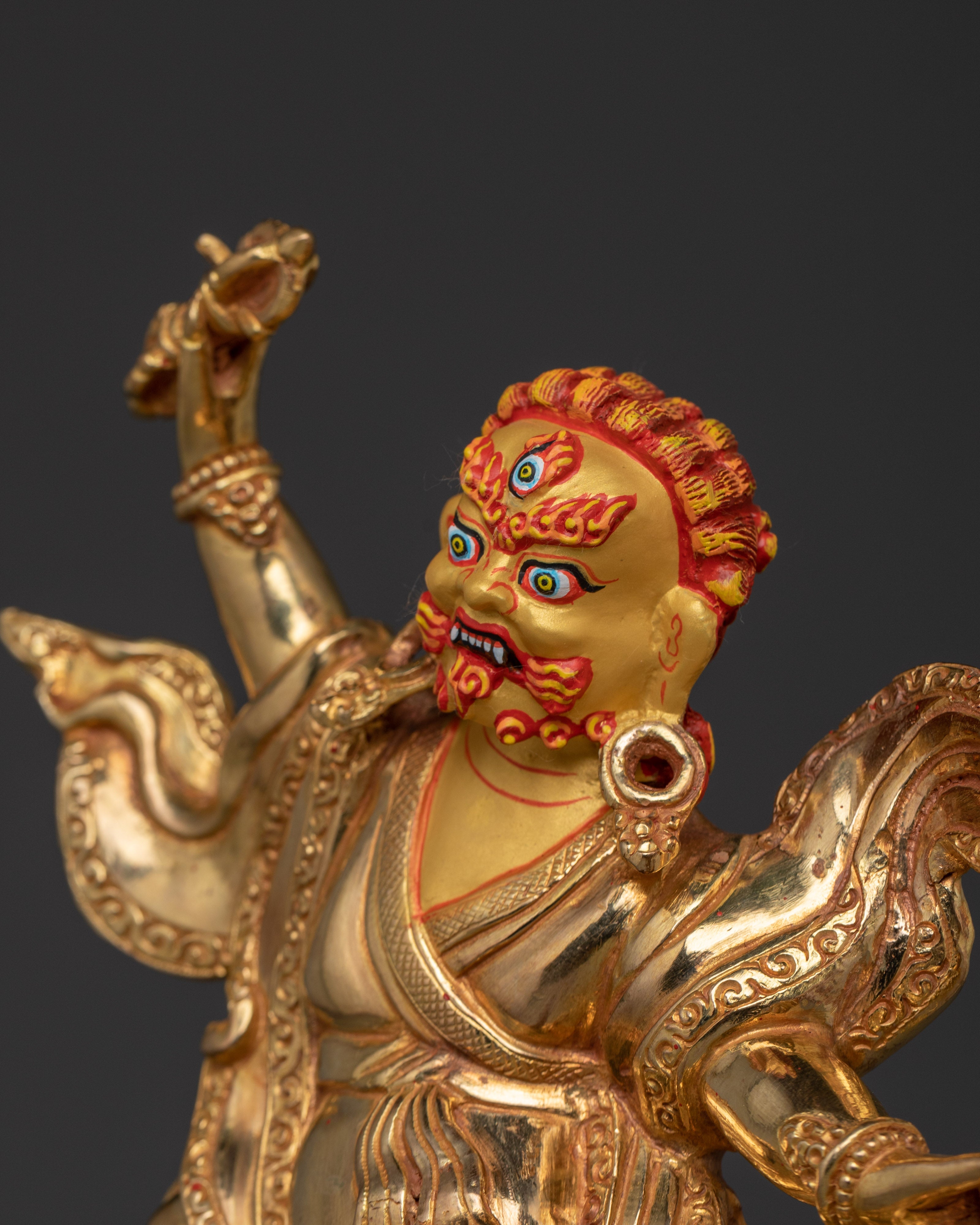 Spiritual Transformation Deity Dorje Drollo | Wrathful Protector in Vajrayana Buddhism