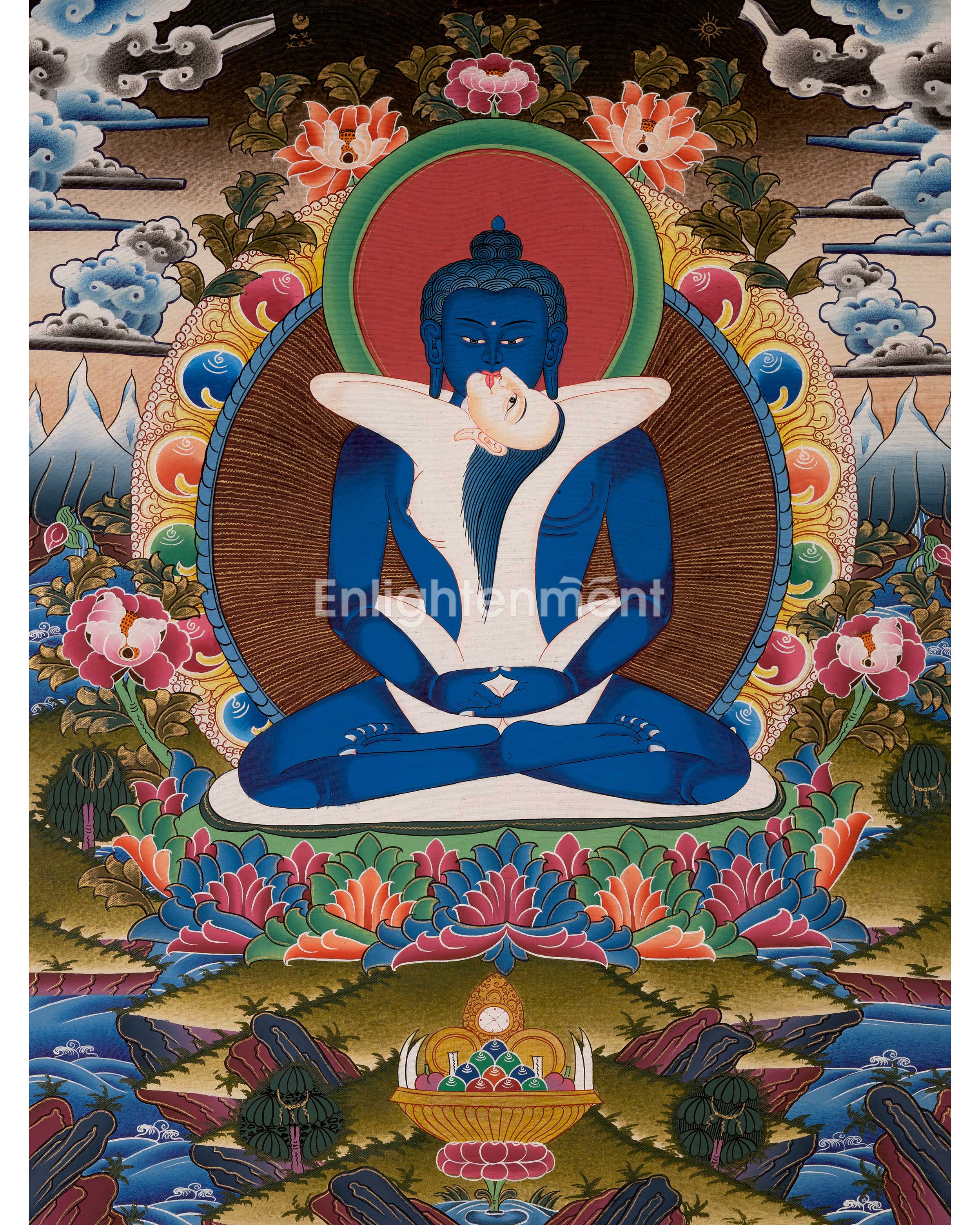 Buddha Samantabhadra Thangka | Tantric Union of Wisdom & Compassion