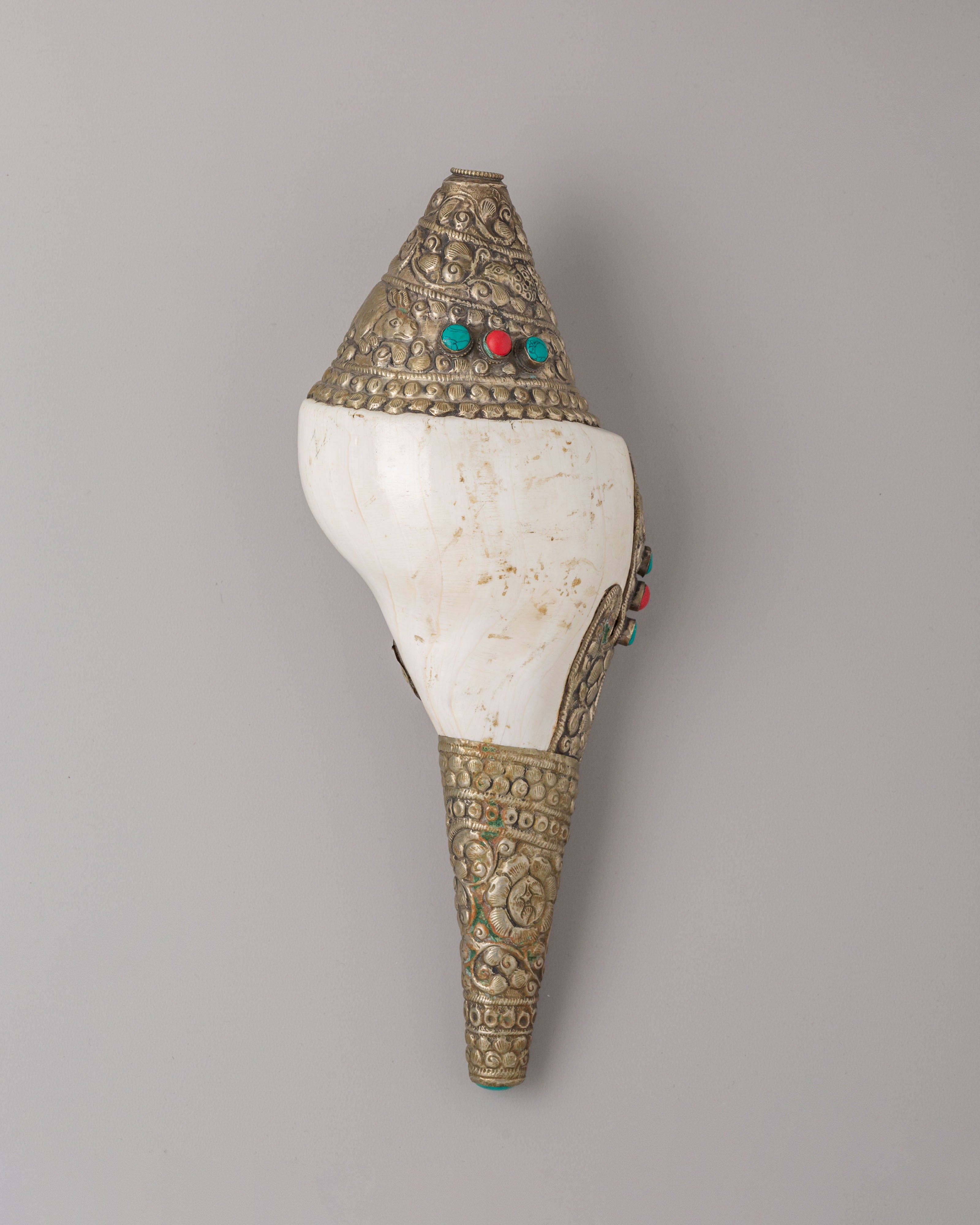 Handmade Decorative Shankha Conch | Ritual Shell for Altar and Home Decor