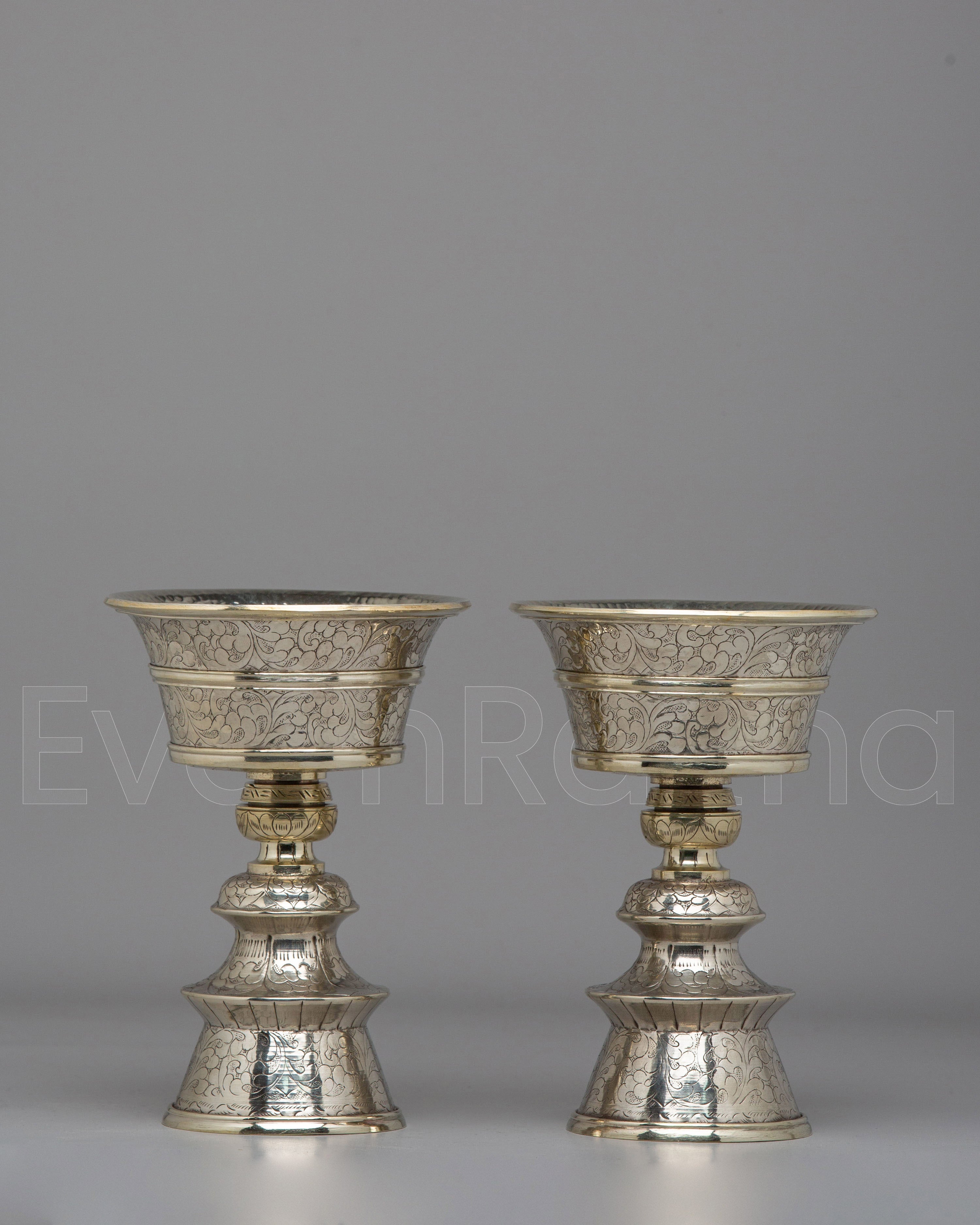 Handmade Himalayan Butter Lamp Set