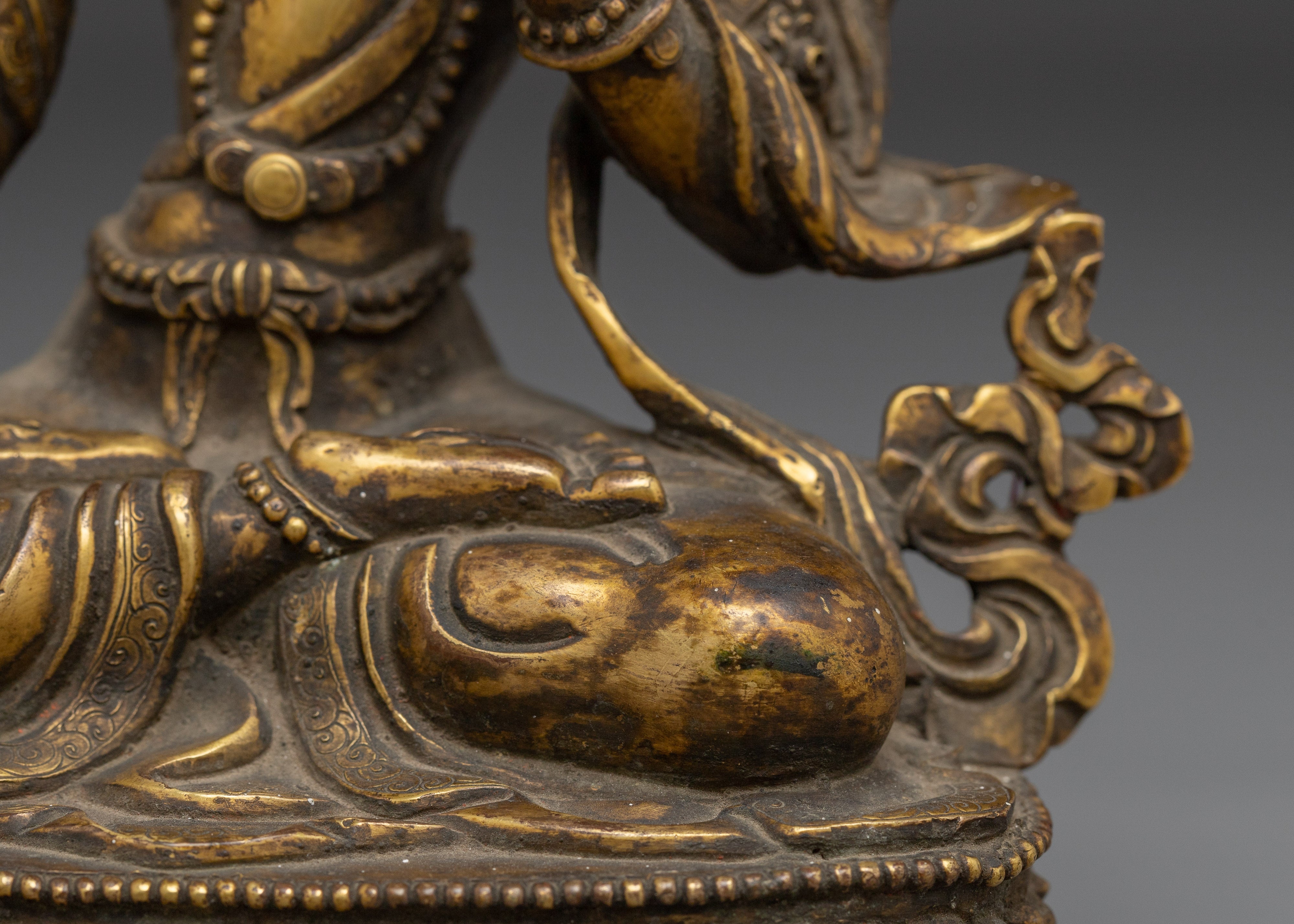 Handcrafted White Tara Figurine | Tibetan Goddess Statue