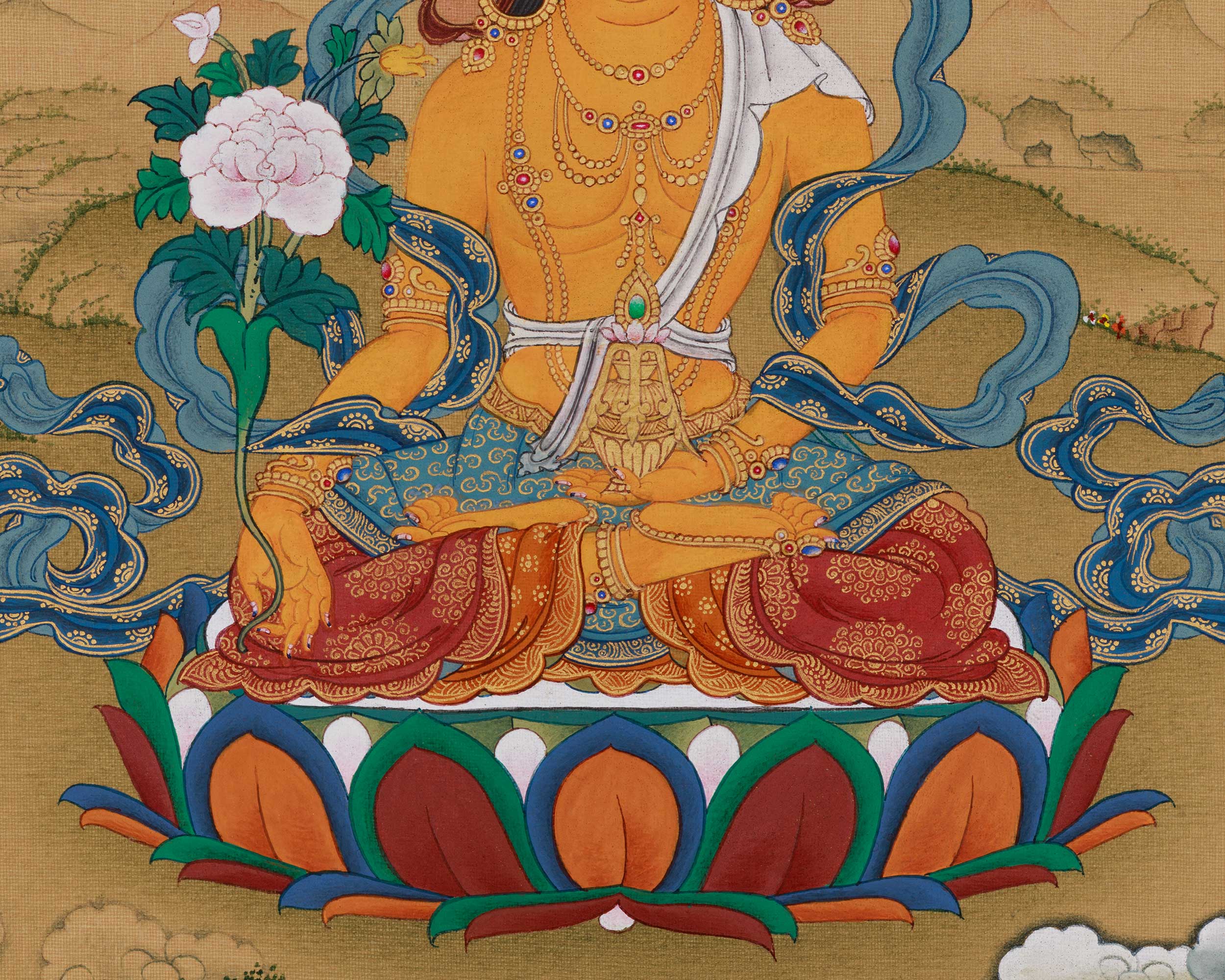 Bodhisattva Deity Kshitigarbha | Guardian of the Afterlife and Protector of Sentient Beings