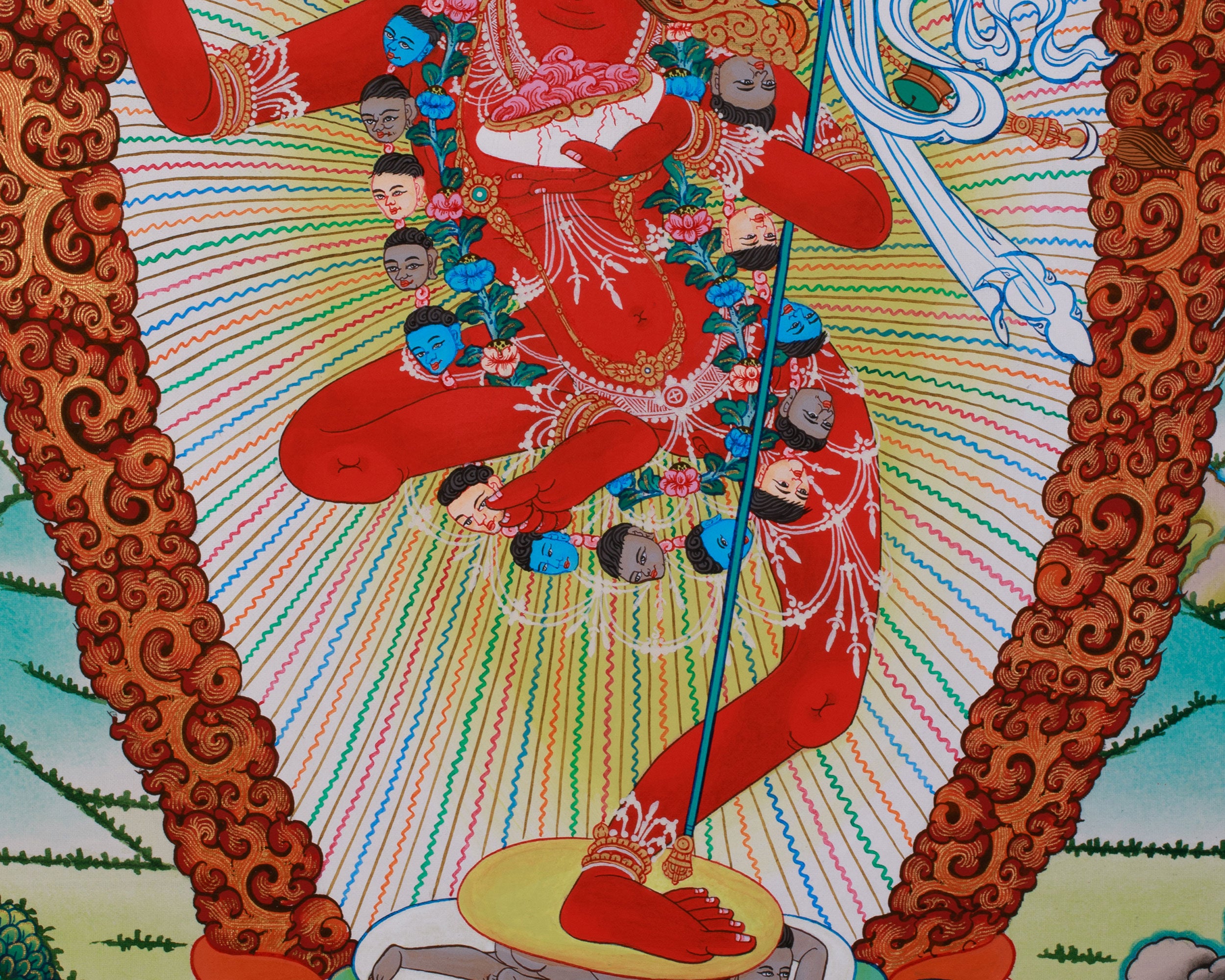 Hand Painted Vajravarahi Thangka | Dorje Phagmo Sacred Painting