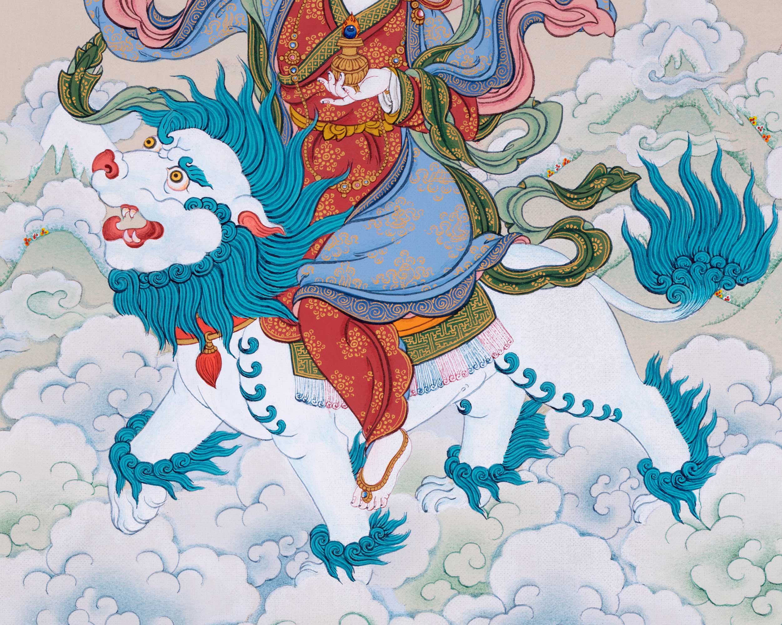 Tsheringma, Five Sisters Dakini Thangka