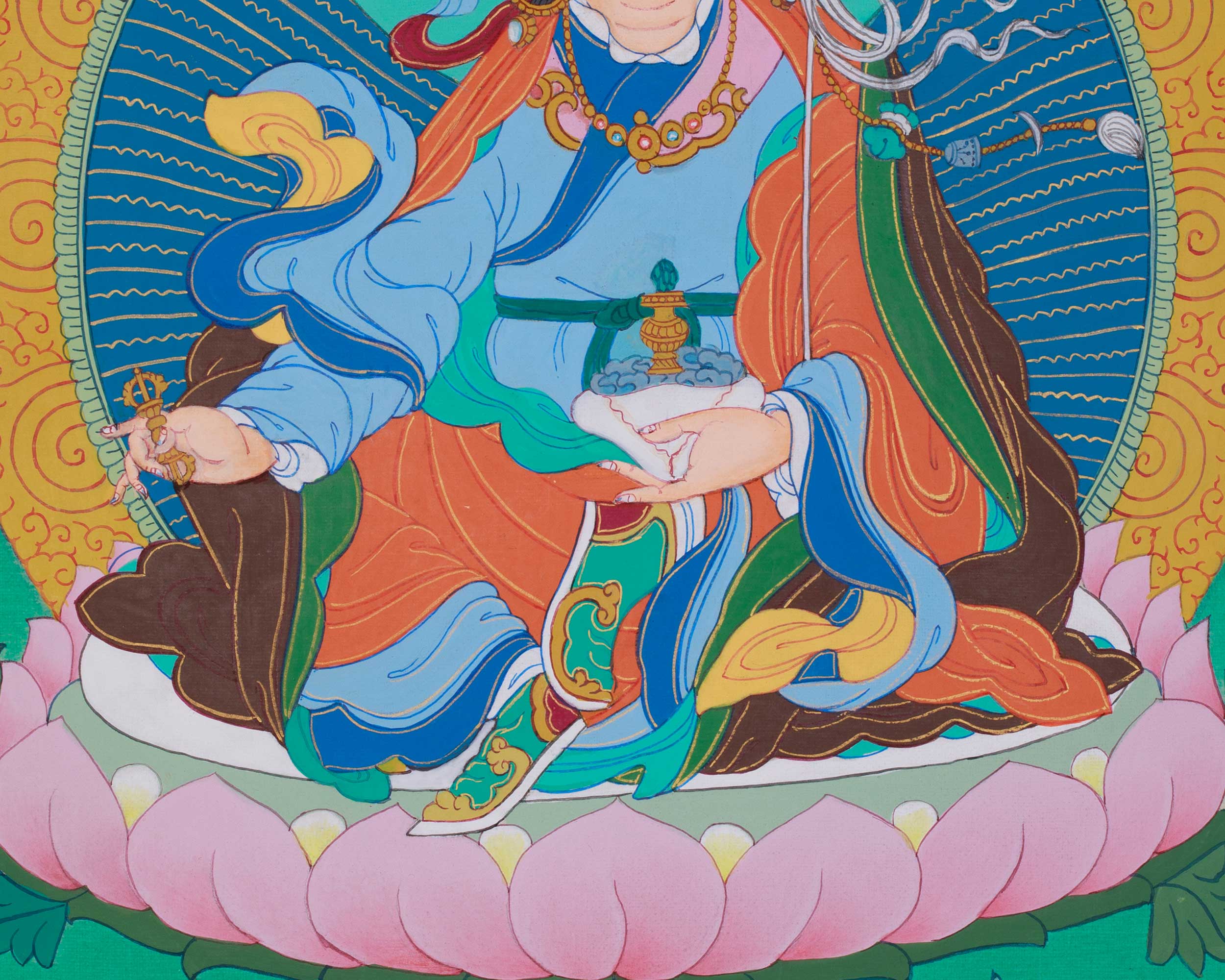 Handmade Tibetan Guru Padmasambhava | Lotus Born Master