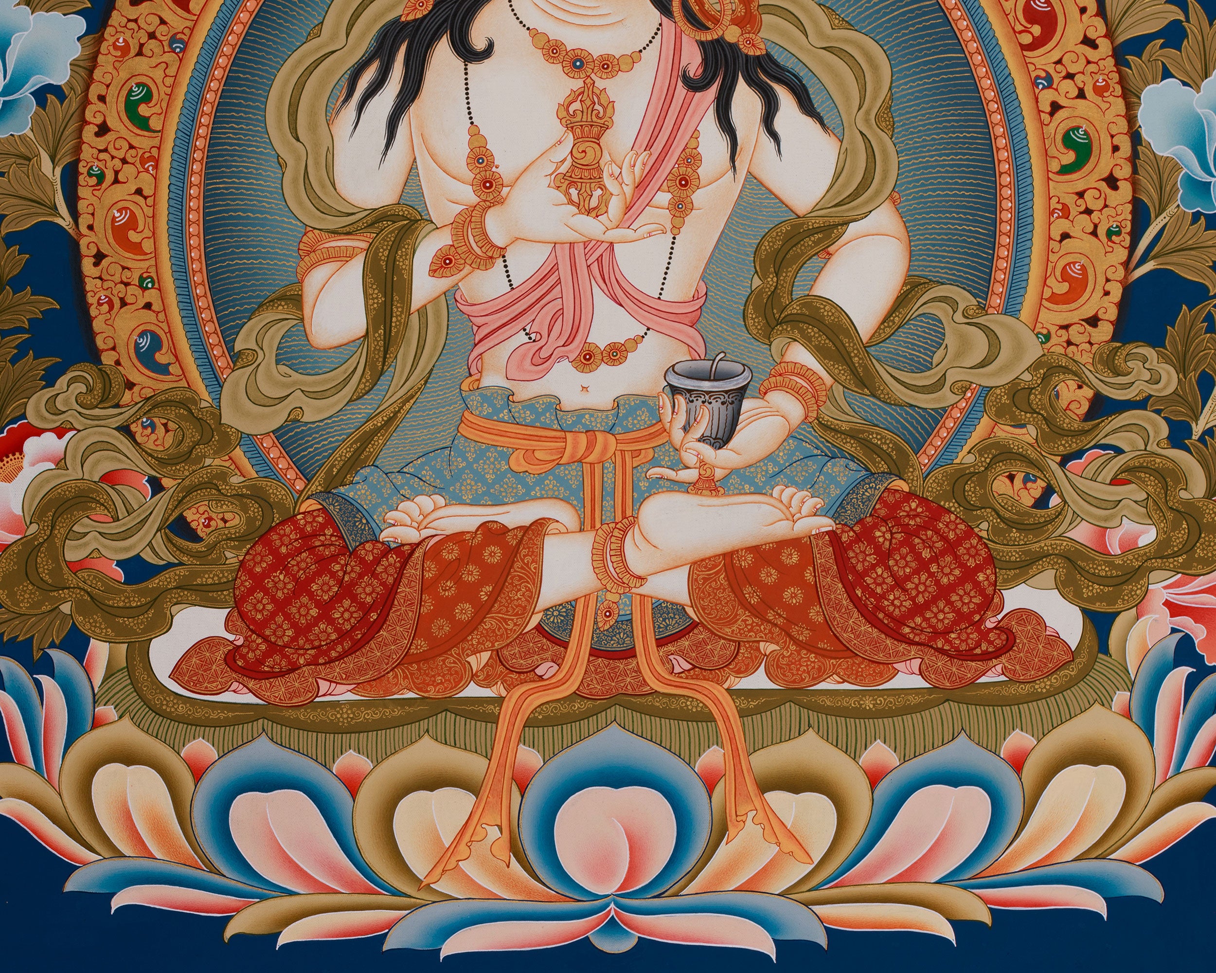 Vajrasattva Buddha, The Vajra Holder | The Supreme Deity of Purification in Tibetan Art
