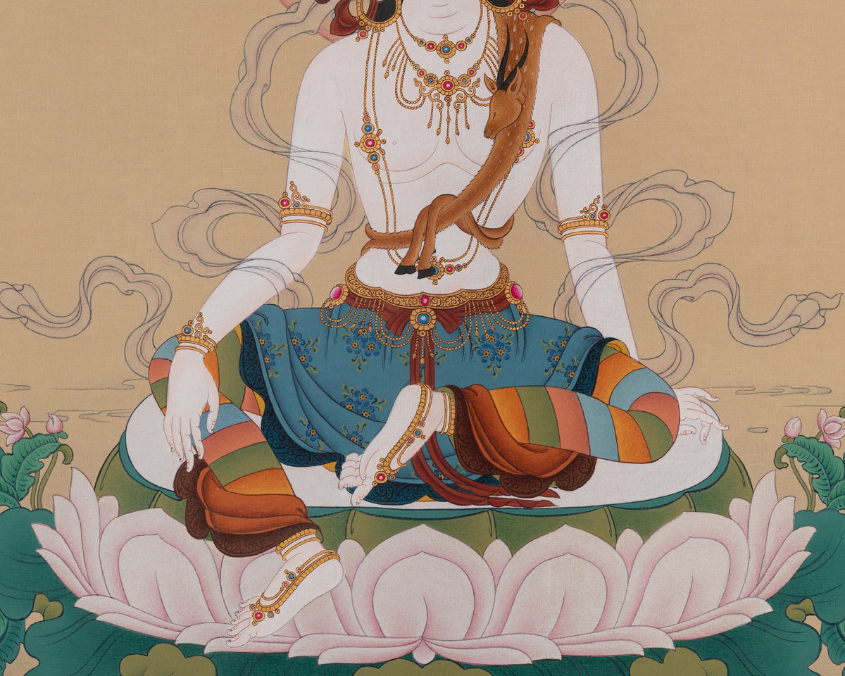 Two-Armed Chenrezig Art | Compassion and Wisdom Deity