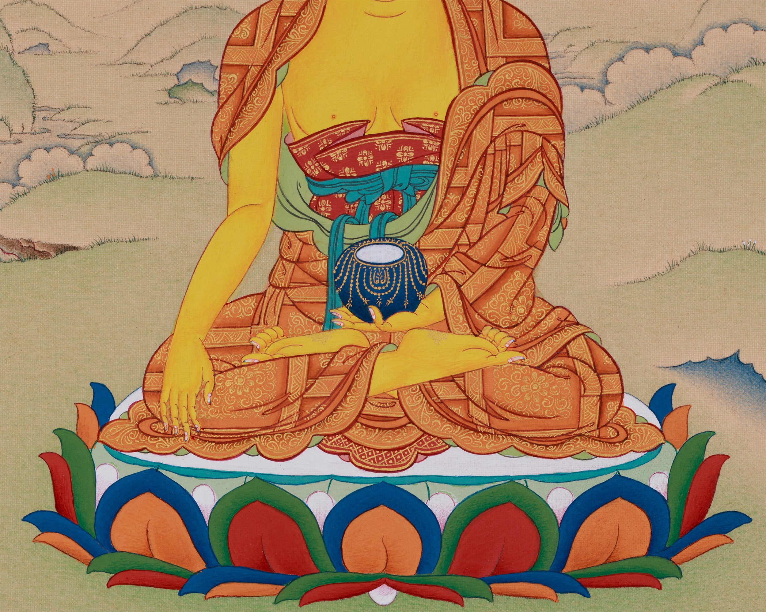 Buddha Shakyamuni, Founder of Buddhism | Traditional Karma Gadri Artistry