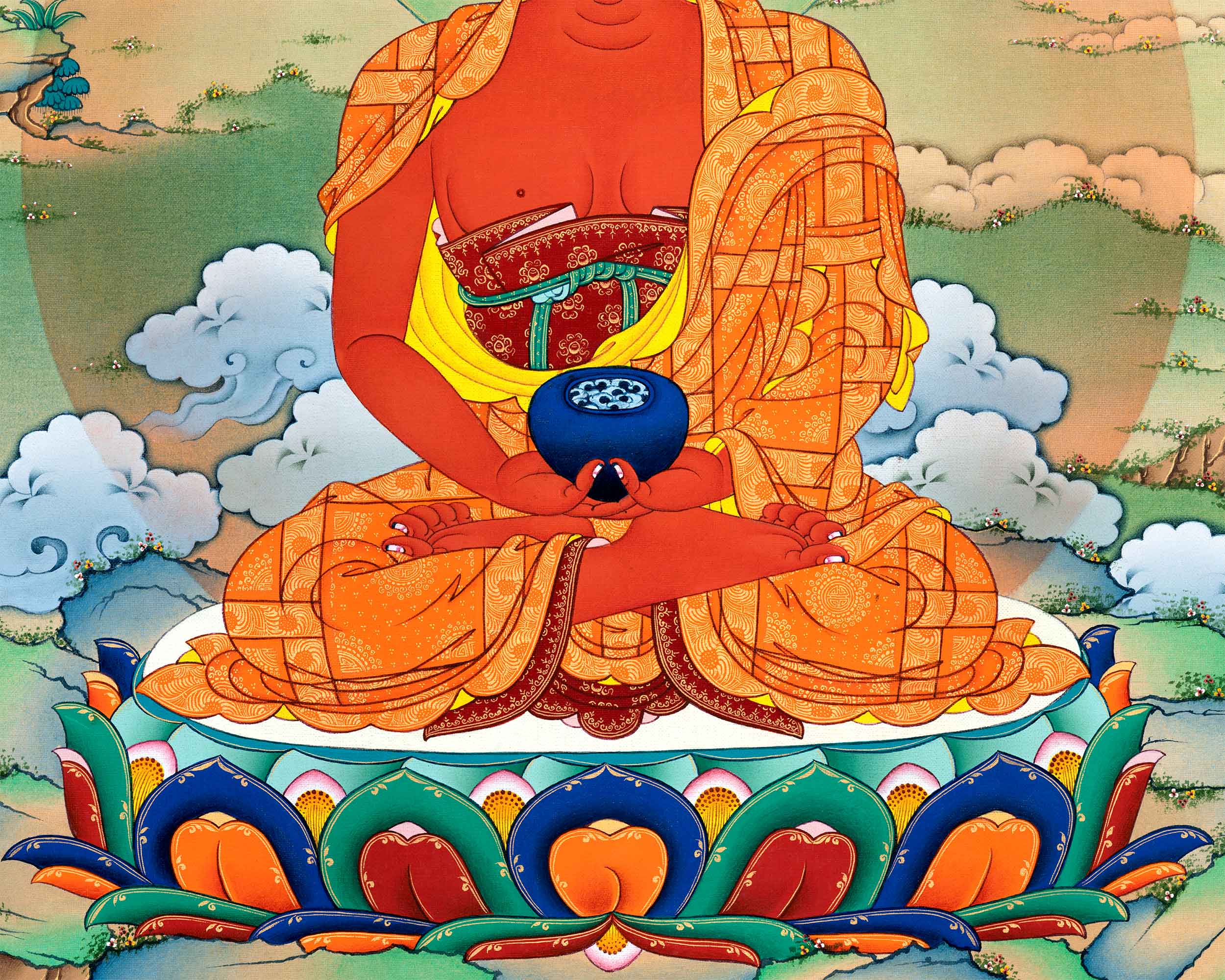 Amitabha Buddha Canvas Print | Journey to the Pure Land of Enlightenment