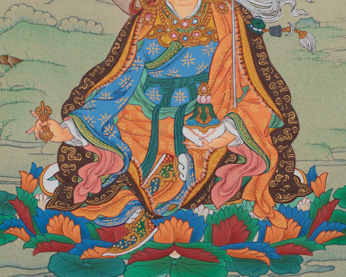 Guru Rinpoche Buddhist Wall Art | The Second Buddha | Lotus-Born Master