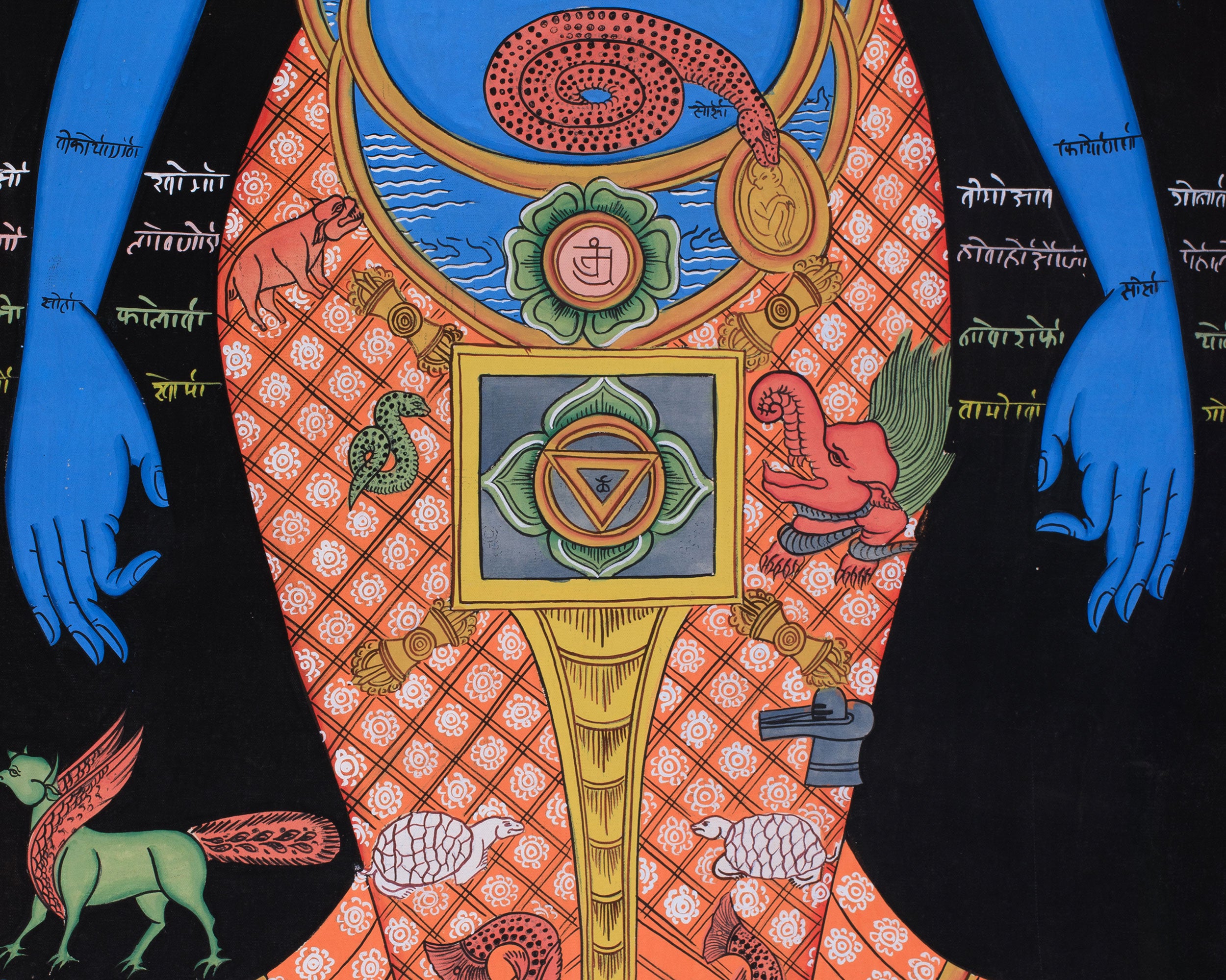 Chakra Kundalini Thangka | Sacred 7 Chakra Energy Thangka for Inner Balance