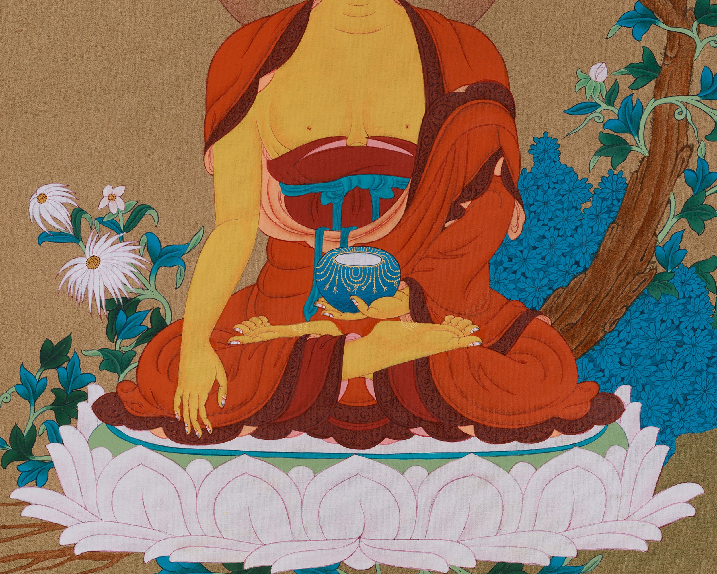 Enlighten Buddha Shakyamuni Thangka | Enlightenment & the Path to Nirvana