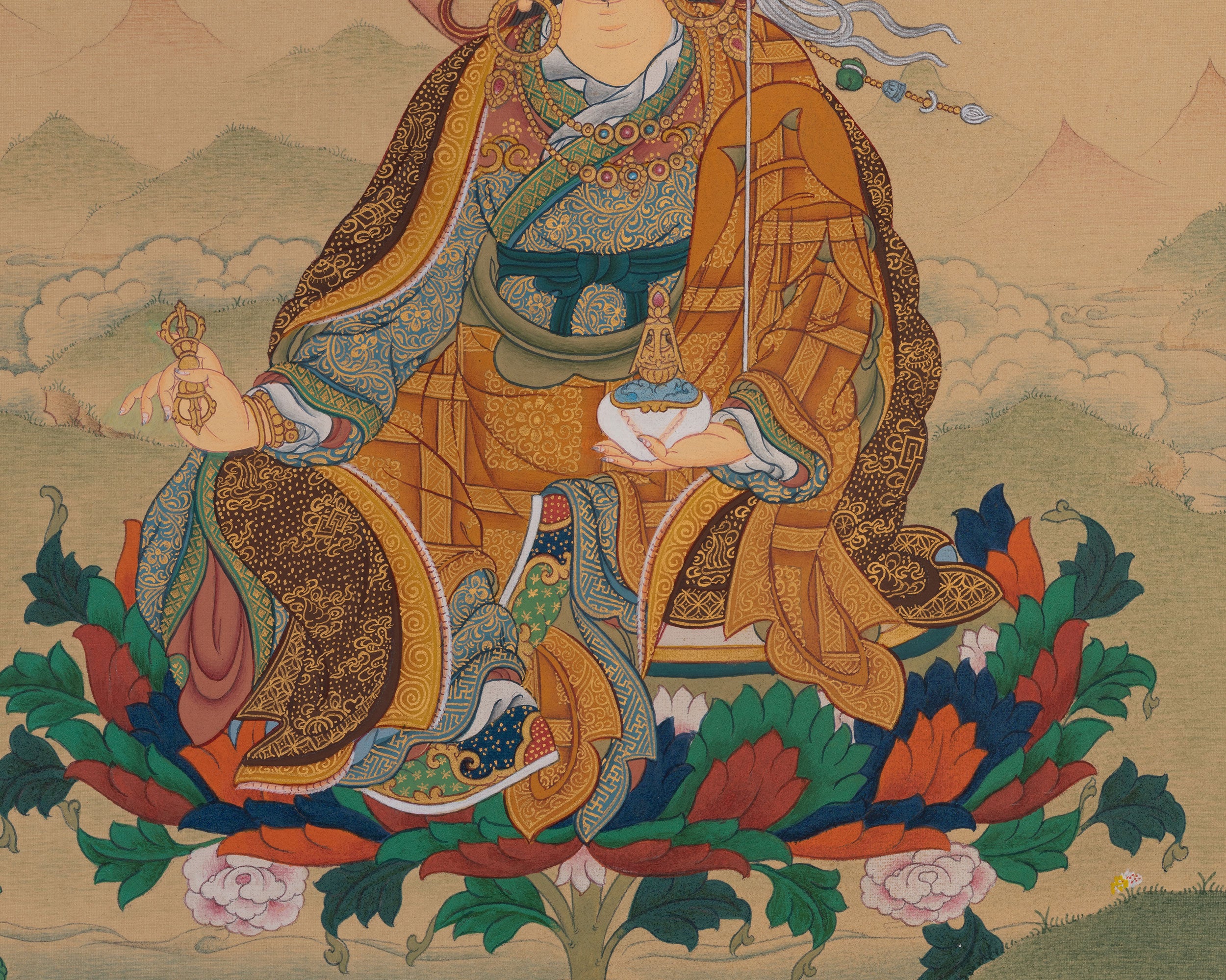 Guru Rinpoche Vajrayana Art | Second Buddha | Lotus-Born Master