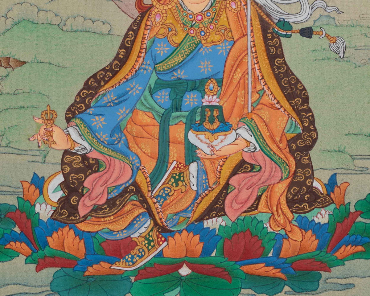 Padmasambhava Second Buddha Art | Guru Rinpoche Thangka | Lotus-Born Master