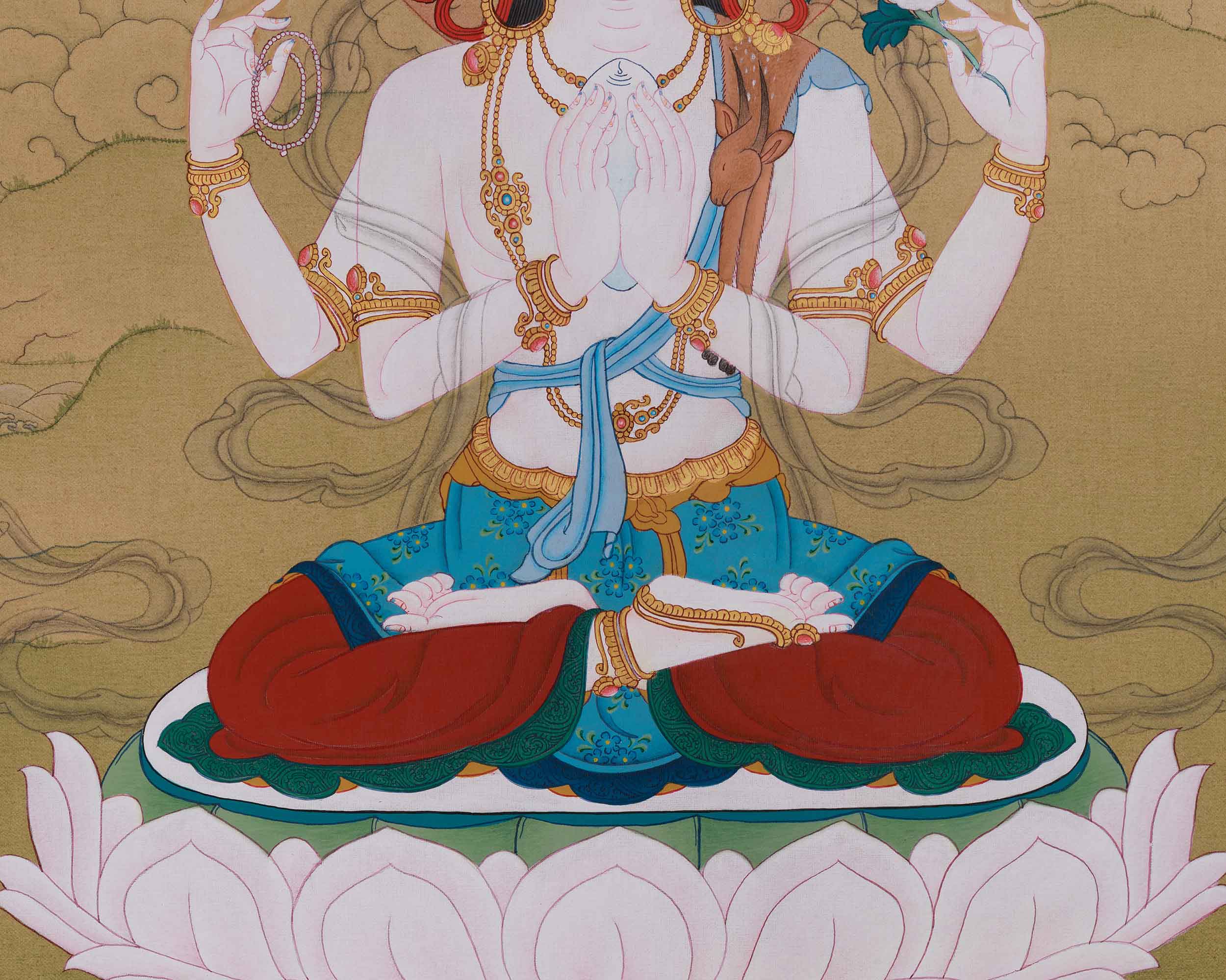 Original Handmade Mercy Bodhisattva Chenrezig | Embodying Infinite Compassion