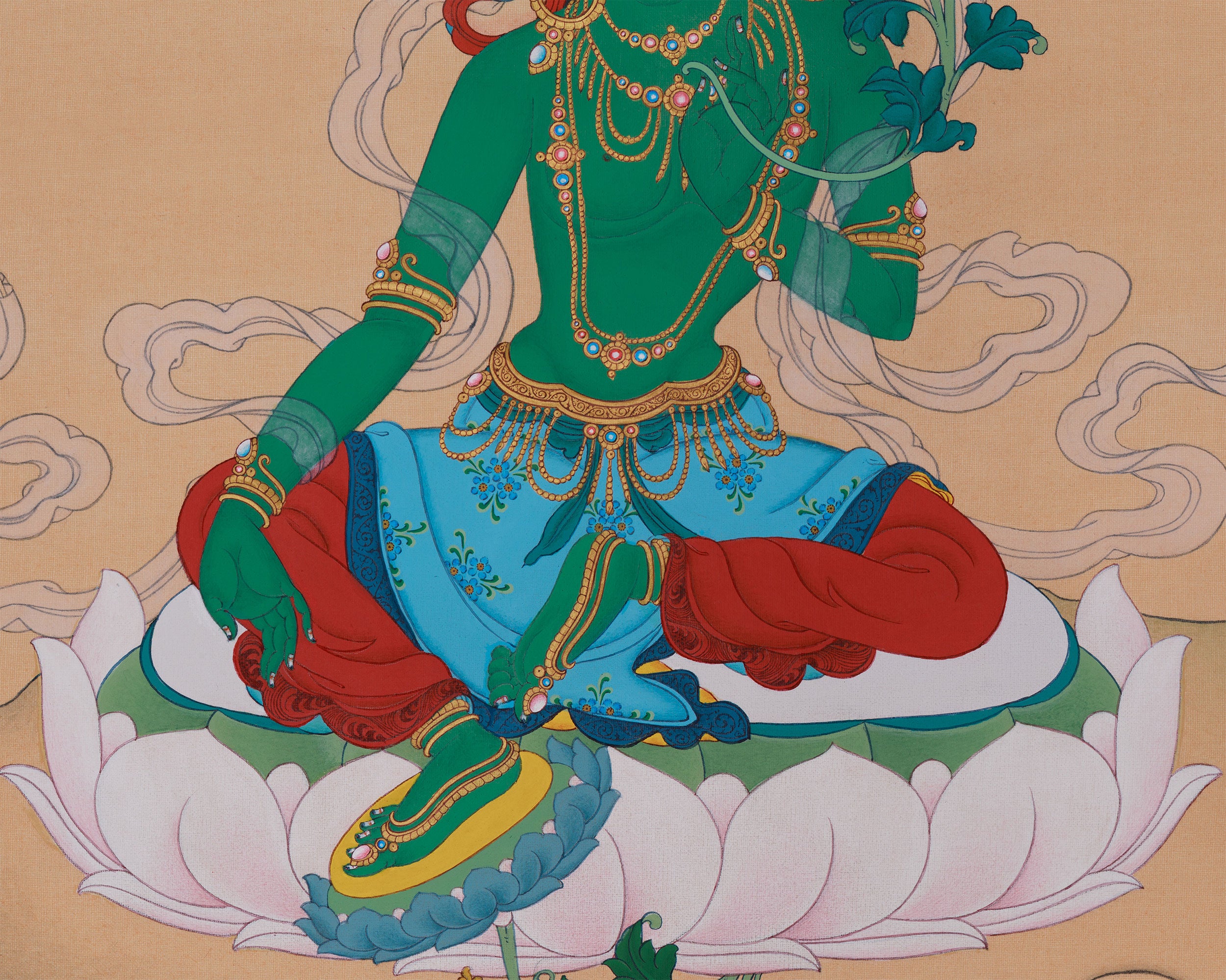 Female Buddha, Arya Tara Thangka | The Swift Liberator of Beings