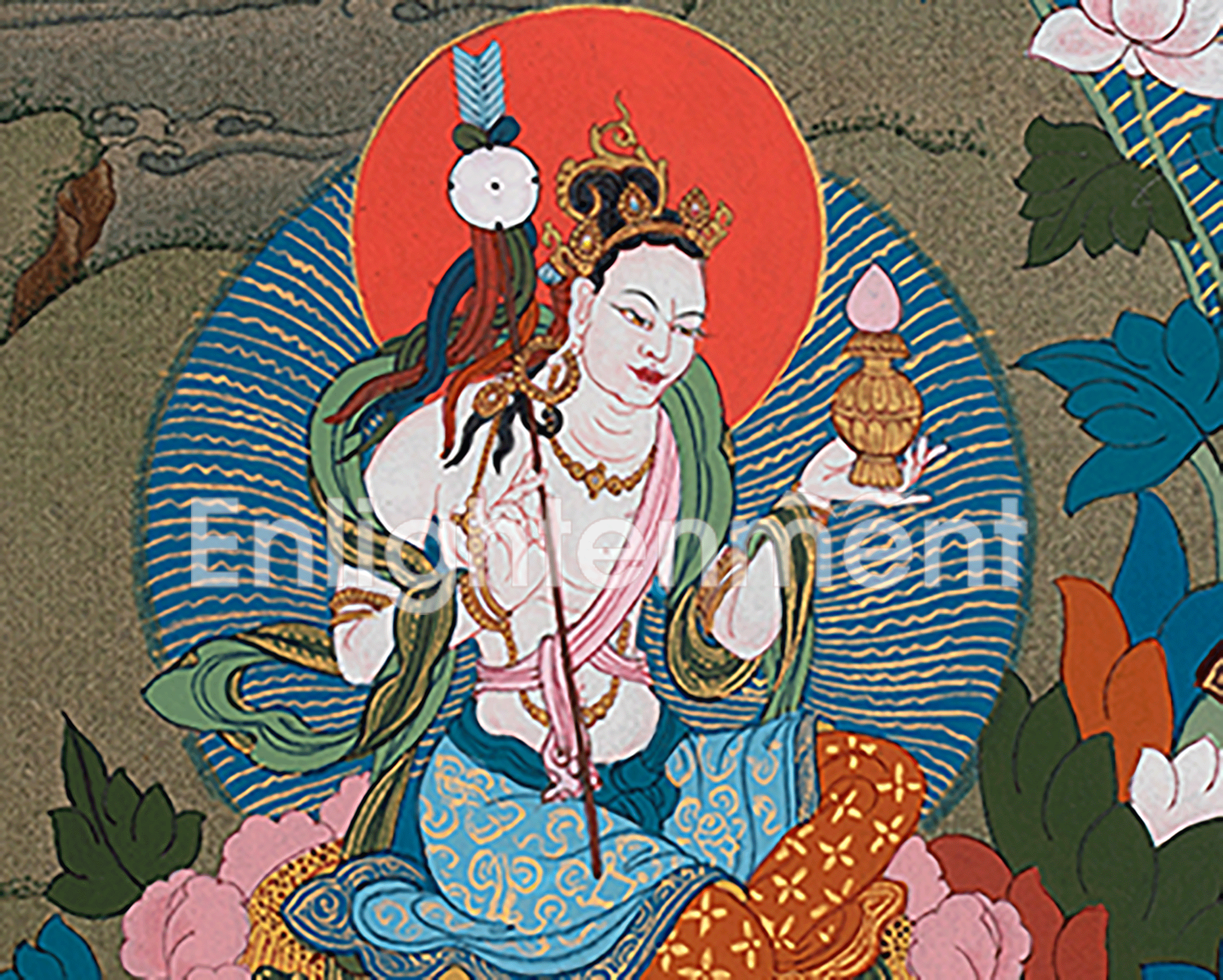 Traditional Hand Painted Guru Sangye Thangka | Art Of Guru Rinpoche, The Lotus Born