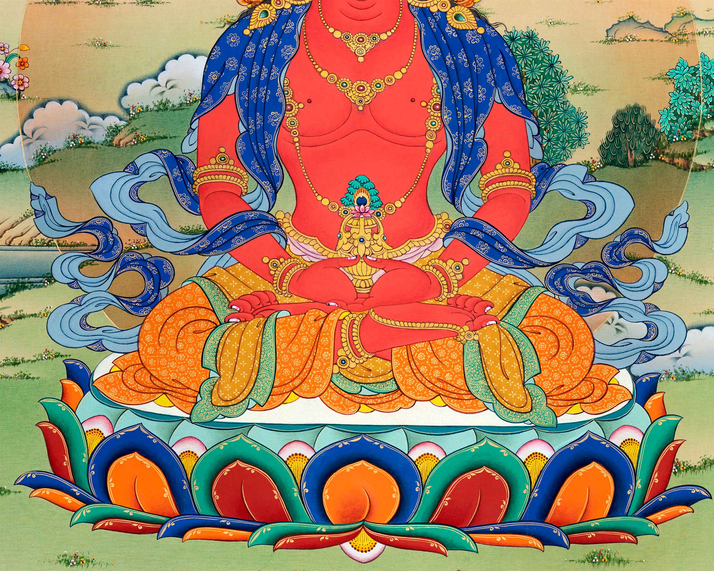 Amitayus, Buddha of Long Life Canvas Print | Buddha of Longevity Unveiled