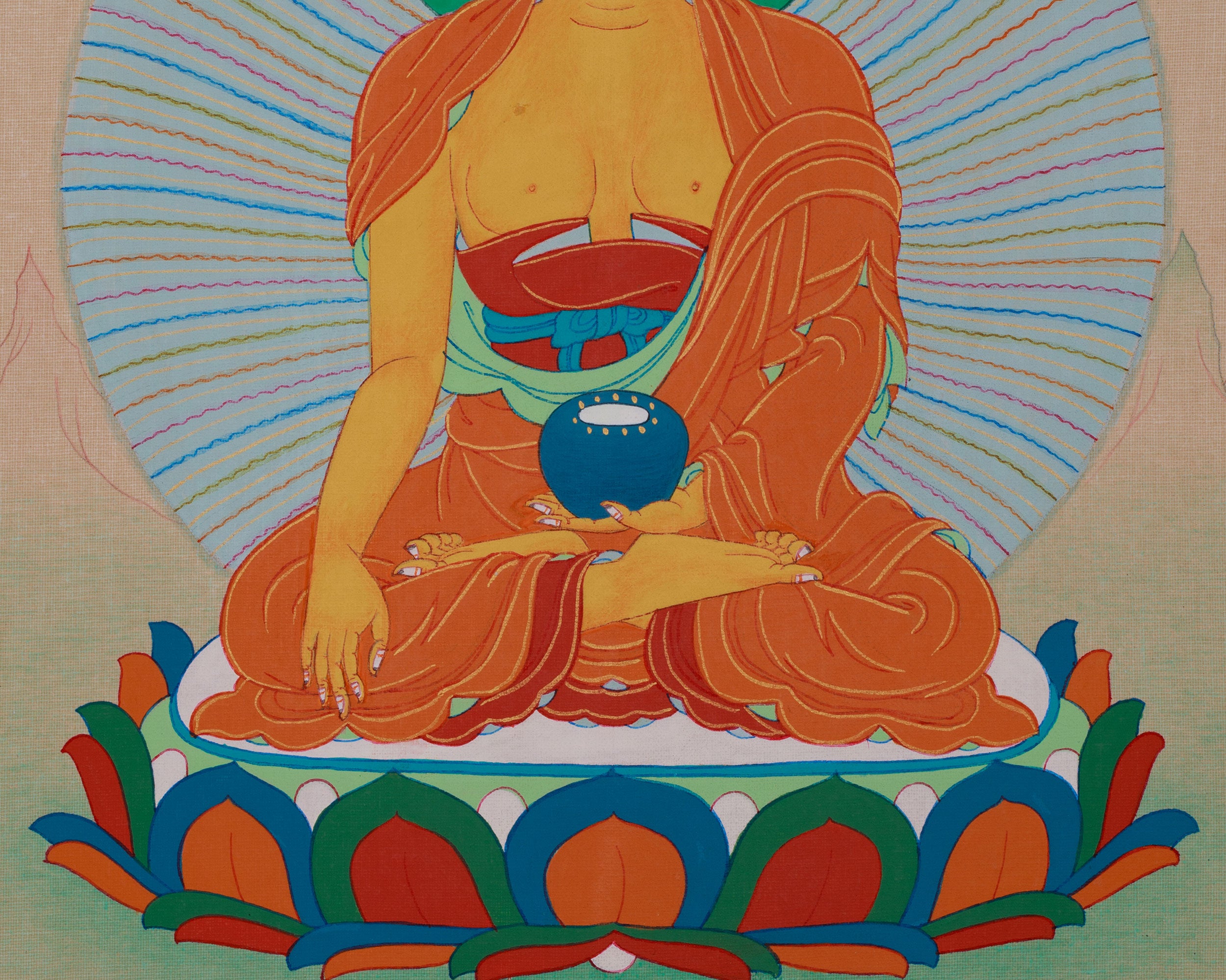 Traditional Siddhartha Gautama Buddha Thangka | Founder of Buddhism