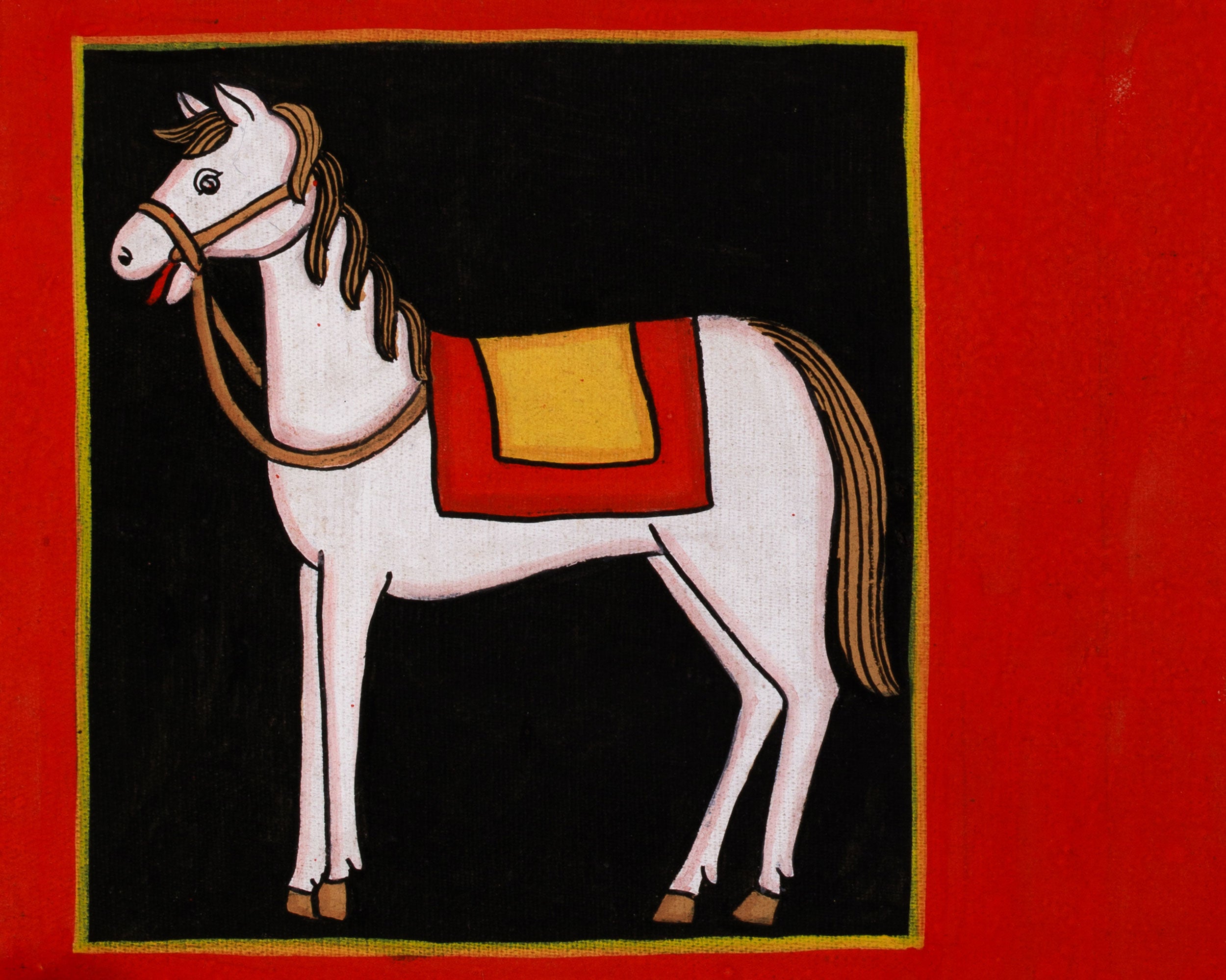 Garuda and Horse Motif Thangka | Symbolic Motif Painting