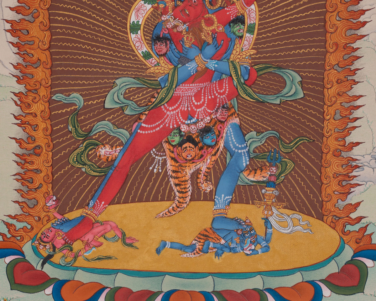Chakrasamvara Sacred Thangka | The Supreme Union Of Wisdom And Compassion