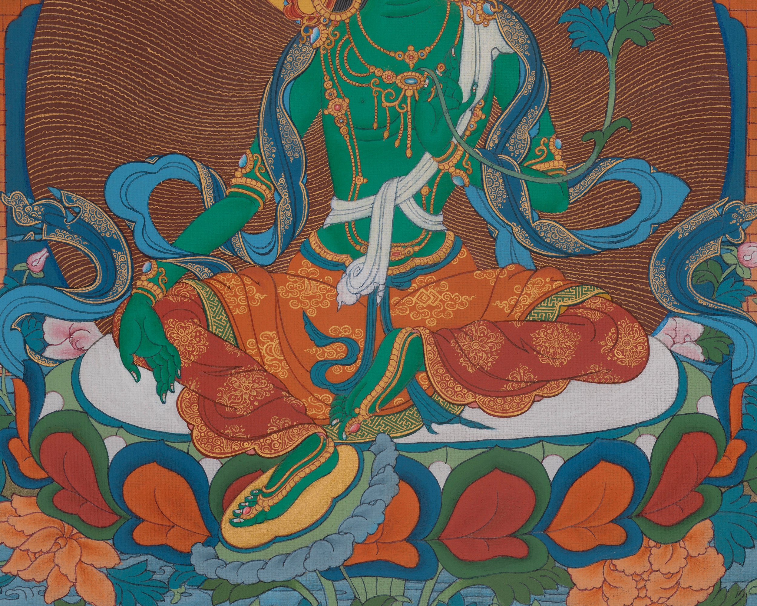 21 Tara Spiritual Art | Sacred Tara Forms Artwork | Thangka Painting | Shyama Tara