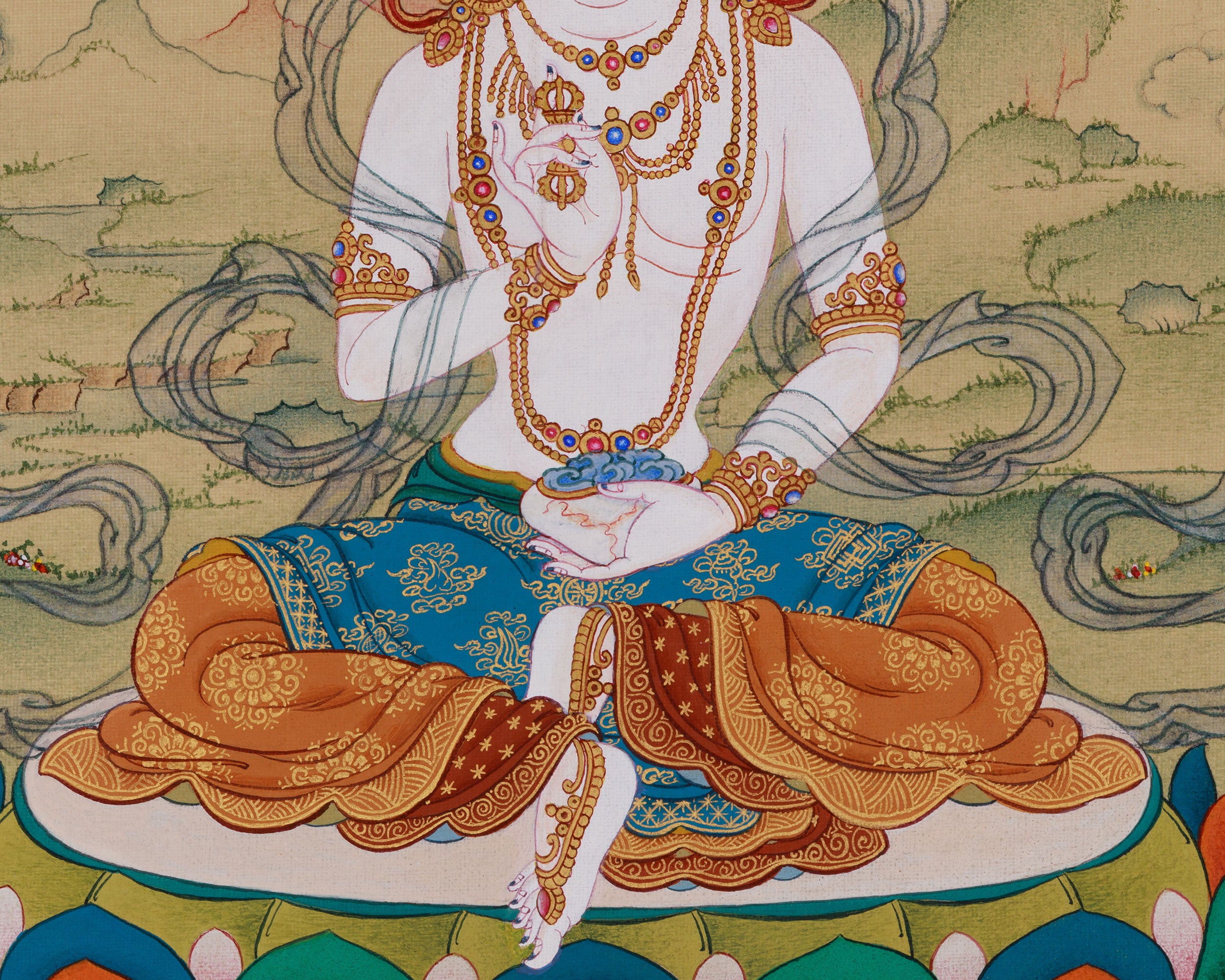 Yeshe Tsogyal Painting | Buddhist Tantric Goddess