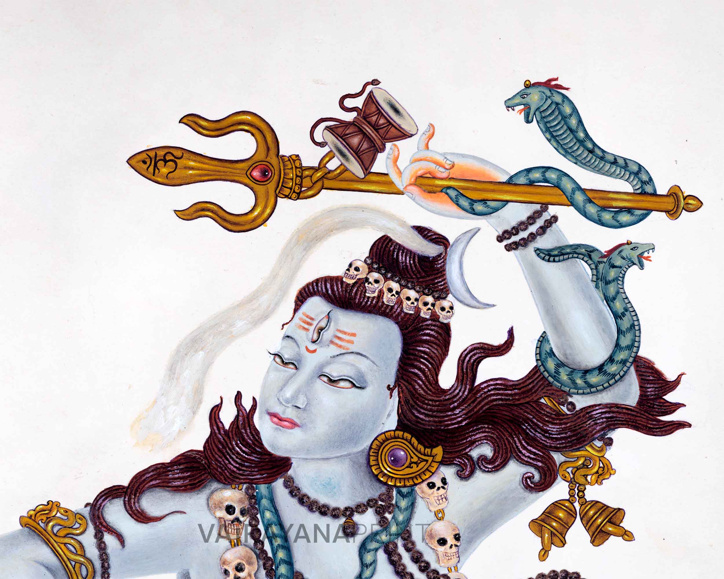 High-Quality Giclee Print To Practice Shiva Stotram | Lord Shiva The Destroyer Of The World