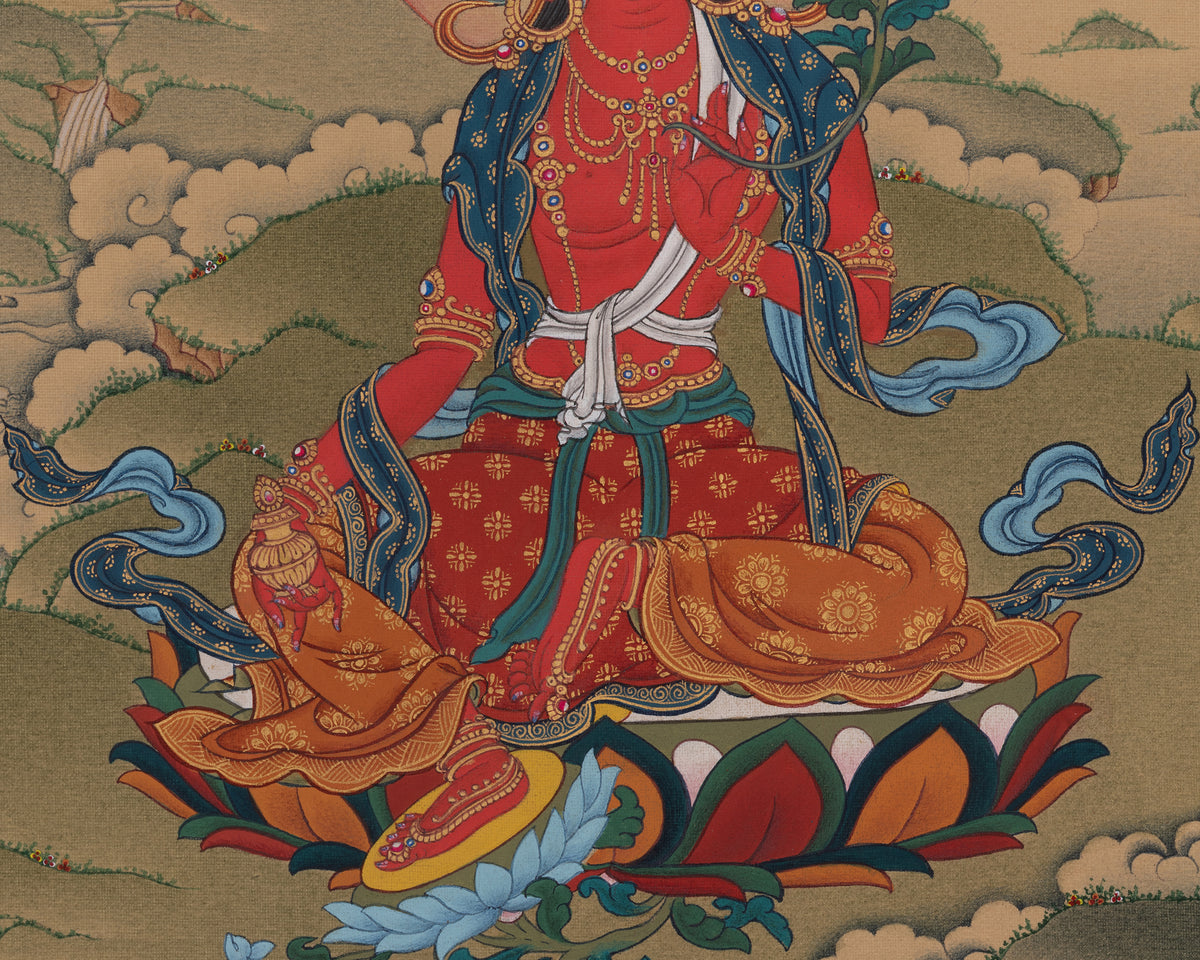 Drolma Marpo Thangka | A Powerful Female Deity | Red Tara