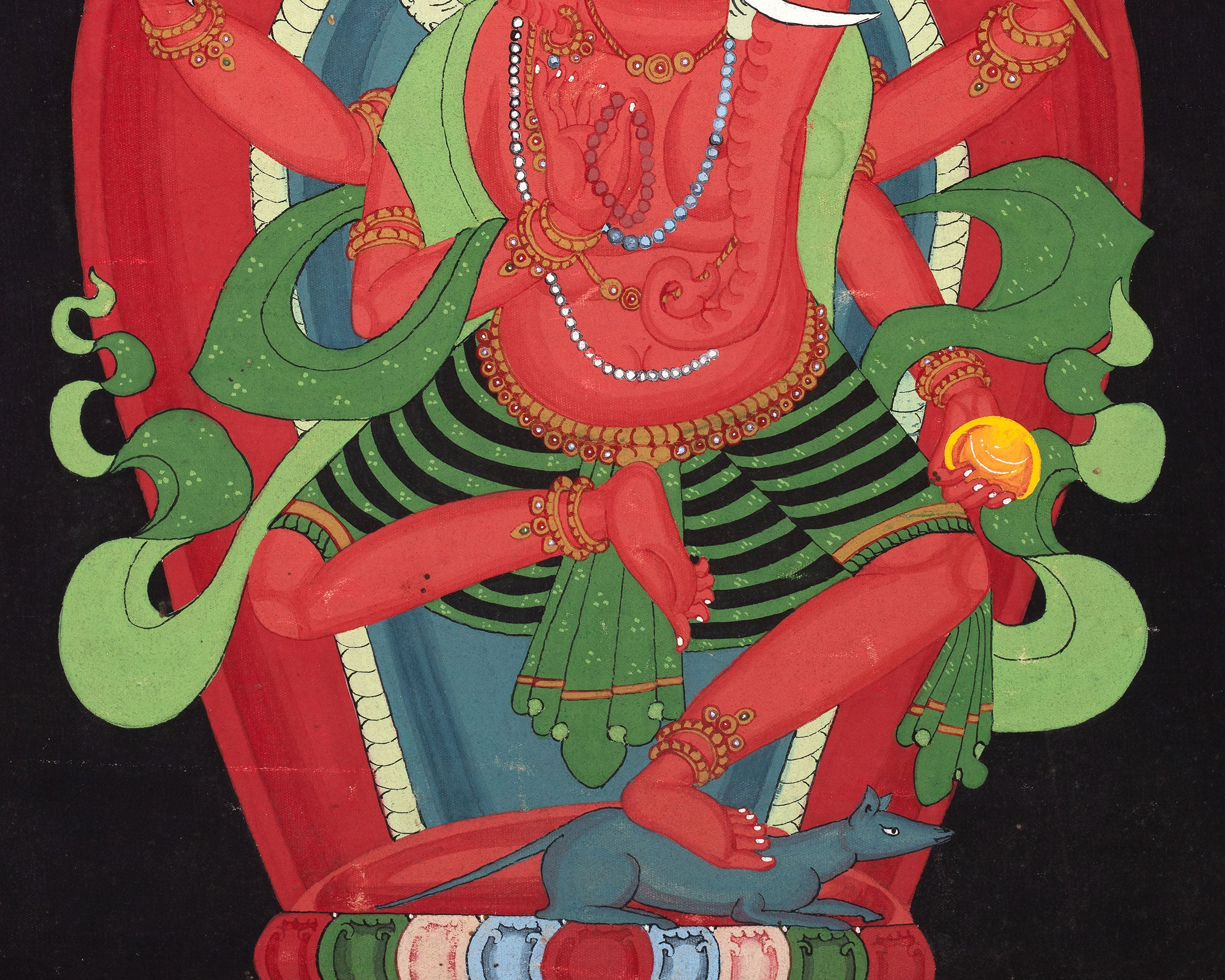 Ganesh Thangka Painting | Wall hanging Decoration for Positivity
