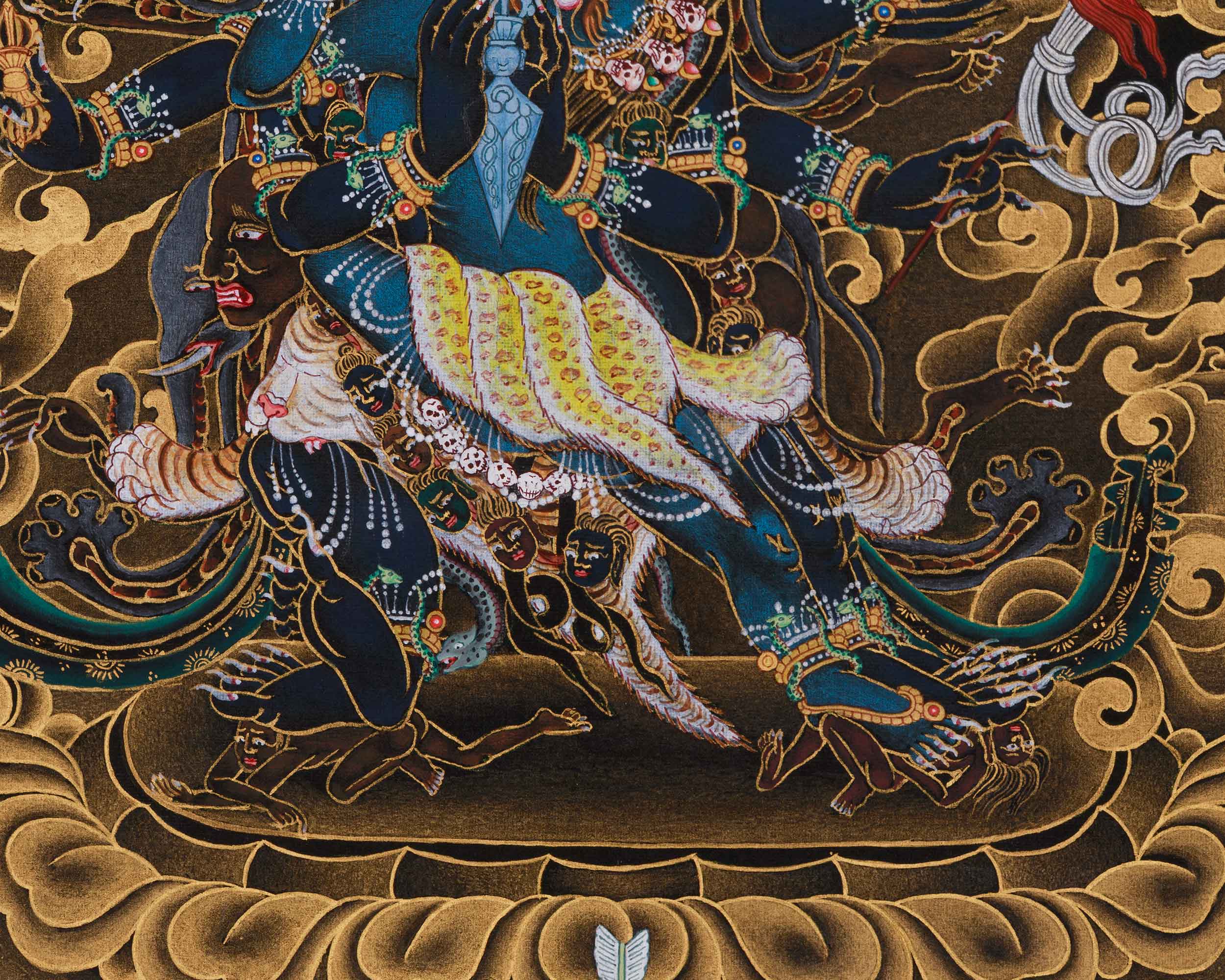 Wrathful Vajrakilaya Thangka | Transmutation of Negativity