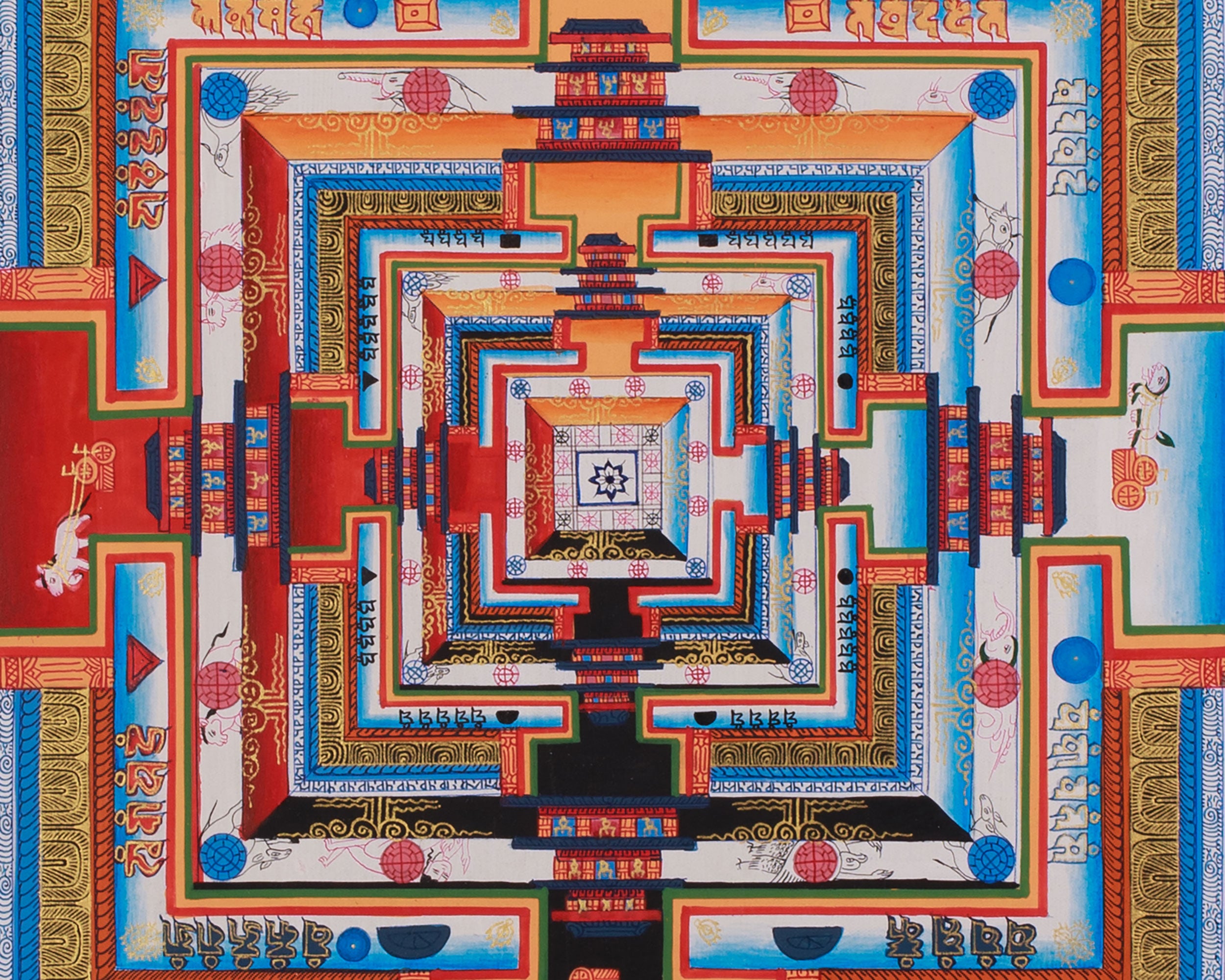 Himalayan Kalachakra Mandala | Divine Cosmic Harmony And Enlightenment