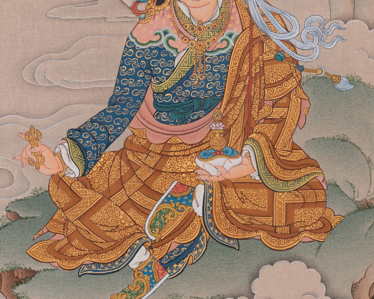 Traditional Guru Rinpoche Art | The Lotus-Birth | Second Buddha