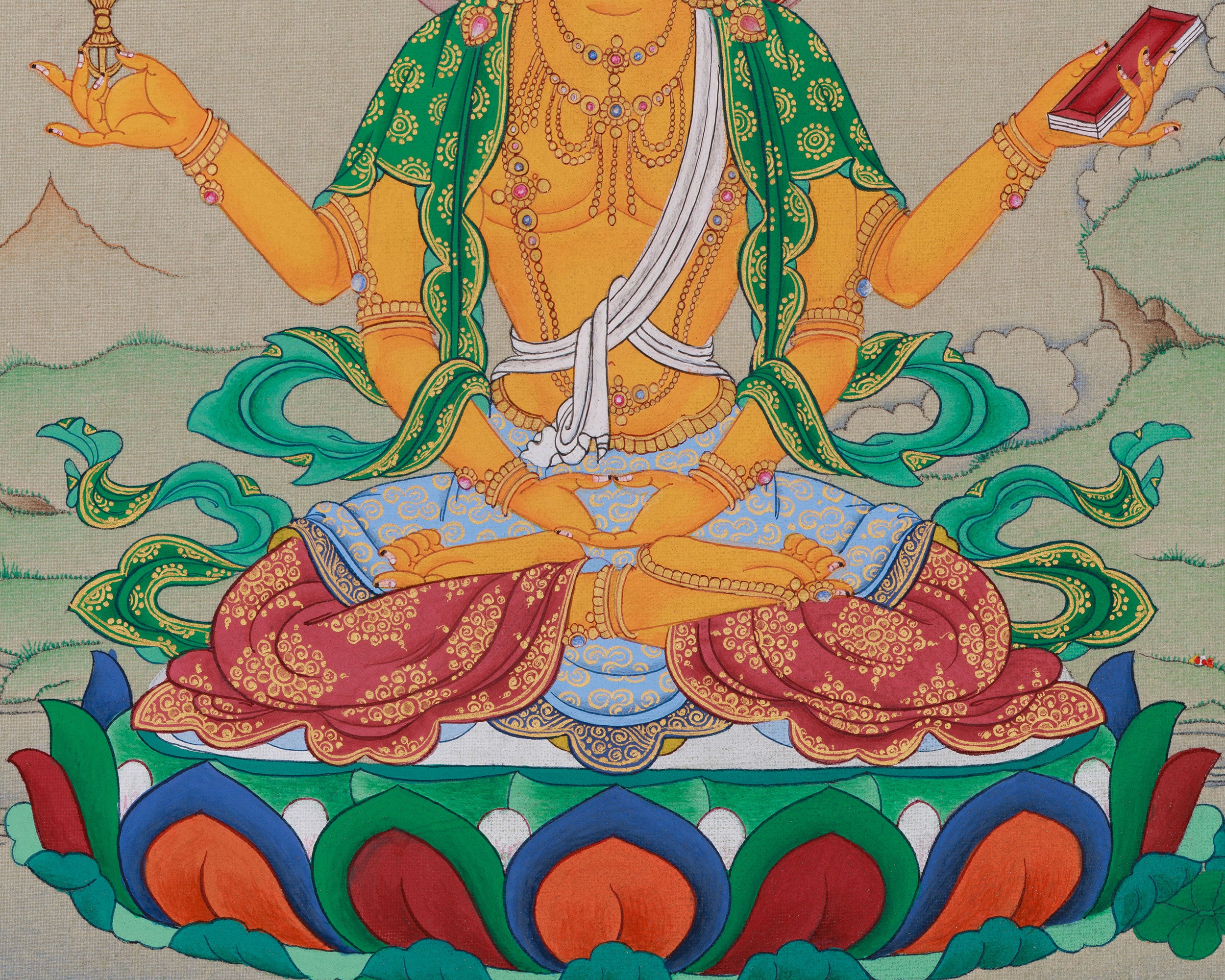 Great Mother Prajnaparamita Thangka | The Supreme Wisdom Goddess