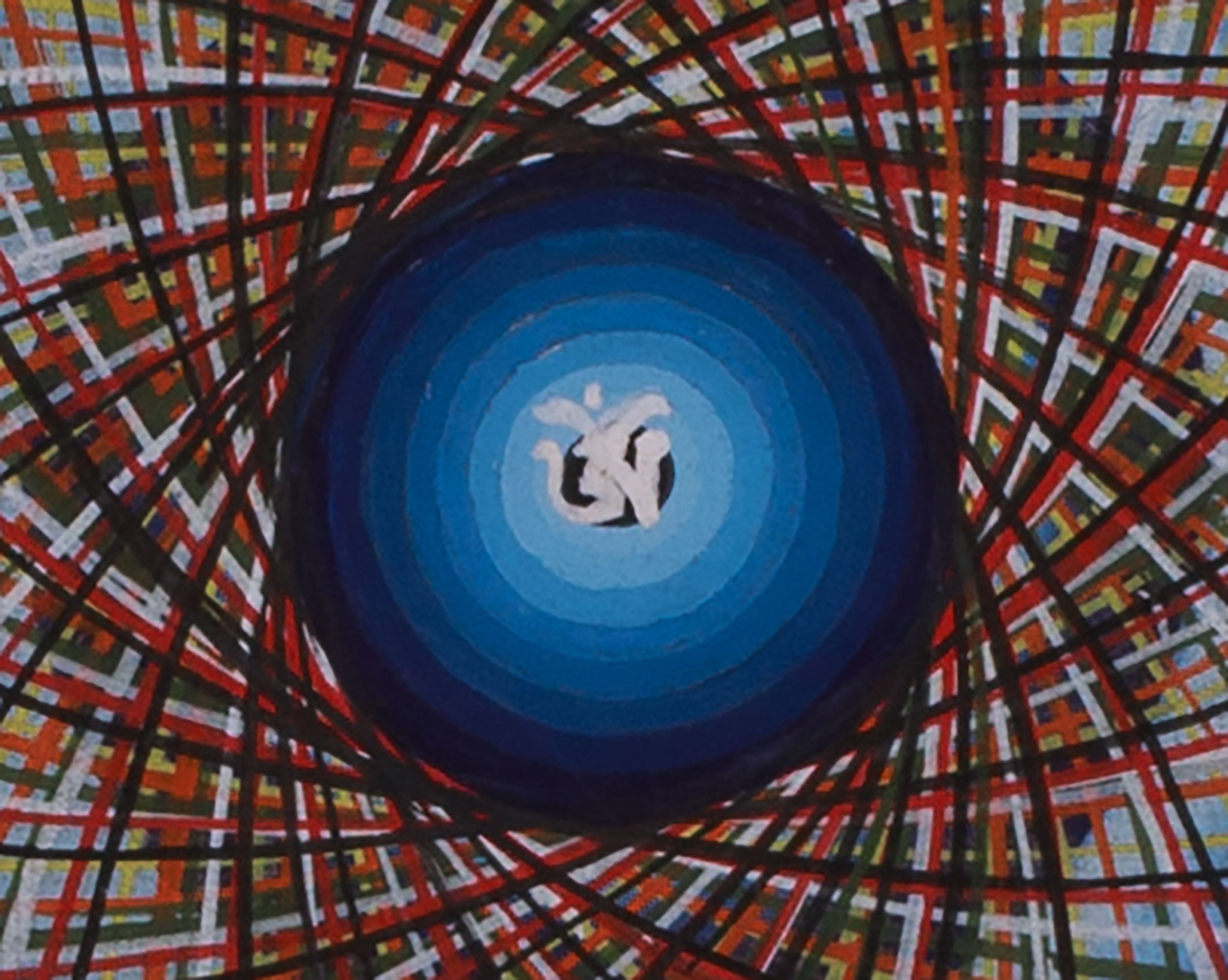 Sacred Hand-Painted Mantra Mandala Art | Wall Hanging | Spiritual Decor