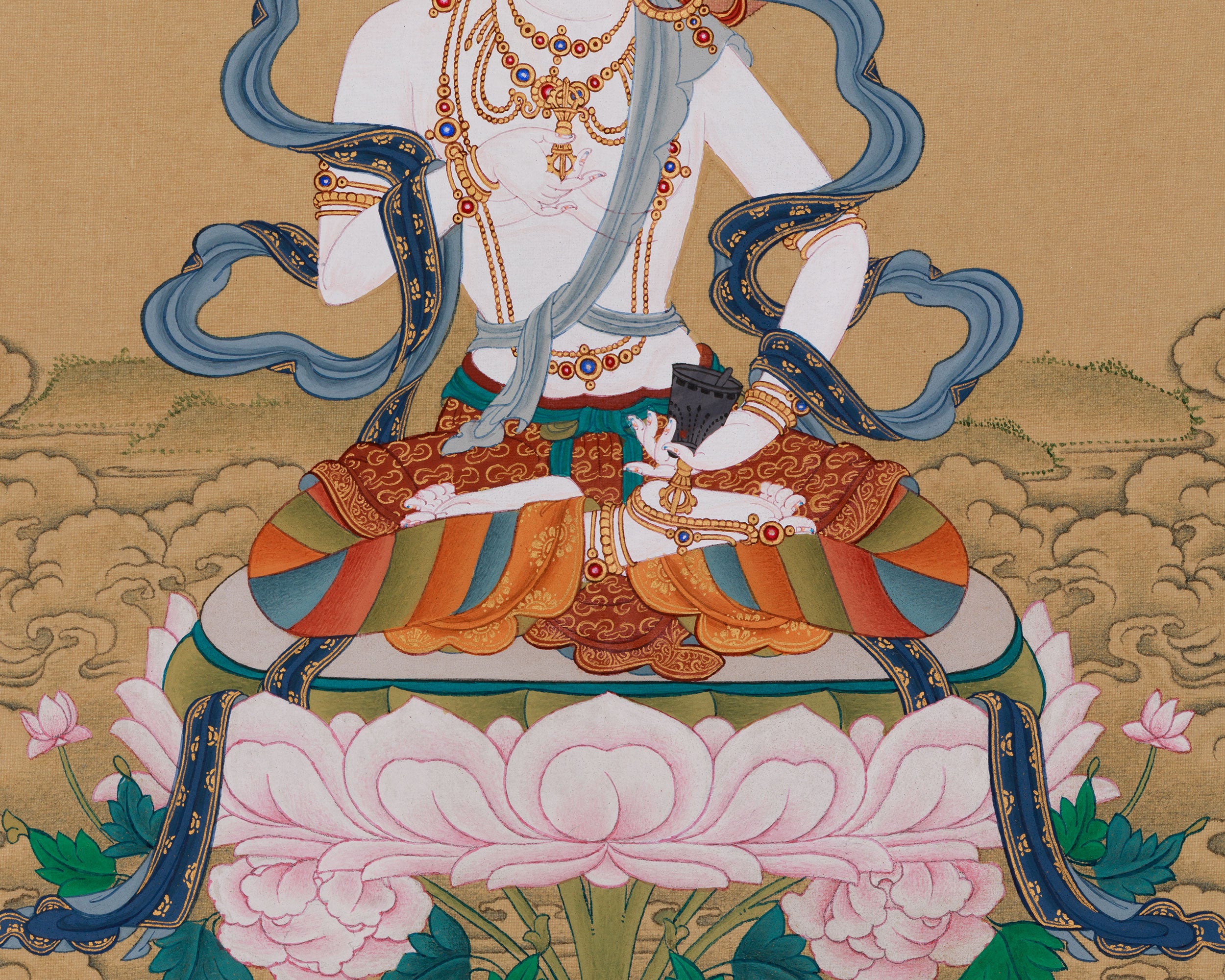 Vajrasattva, Purification Buddha Thangka | Spiritual Transformation