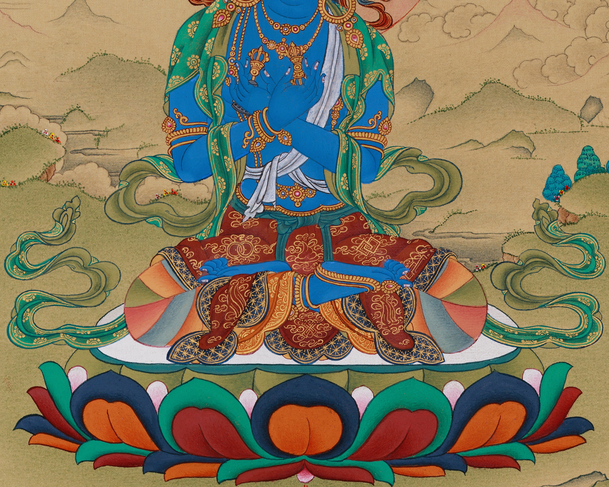 Vajradhara Art | Buddha of Supreme Power and Wisdom | Karma Gadri Artistry