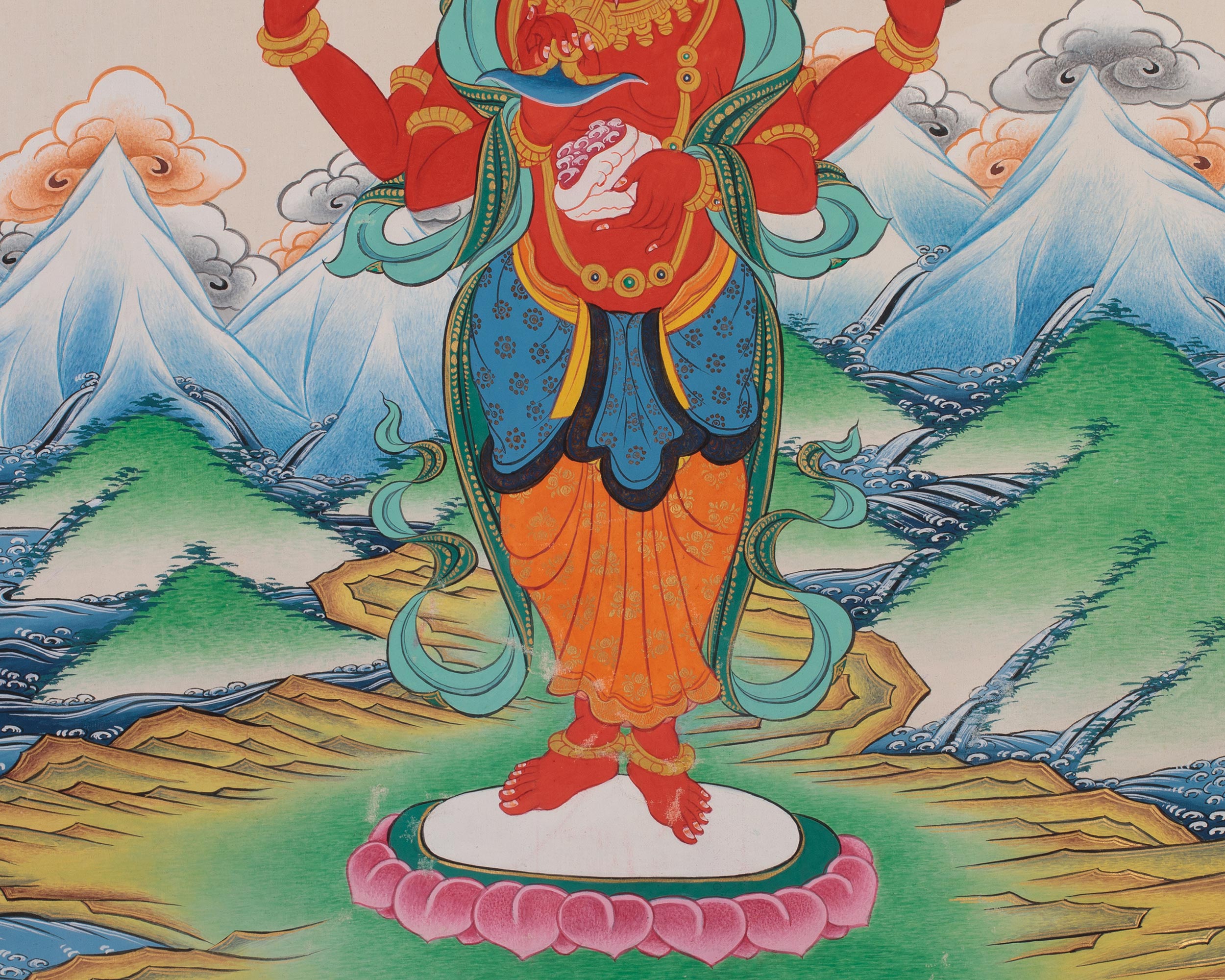 Garuda Thangka | Buddhist & Hindu Deity of Protection