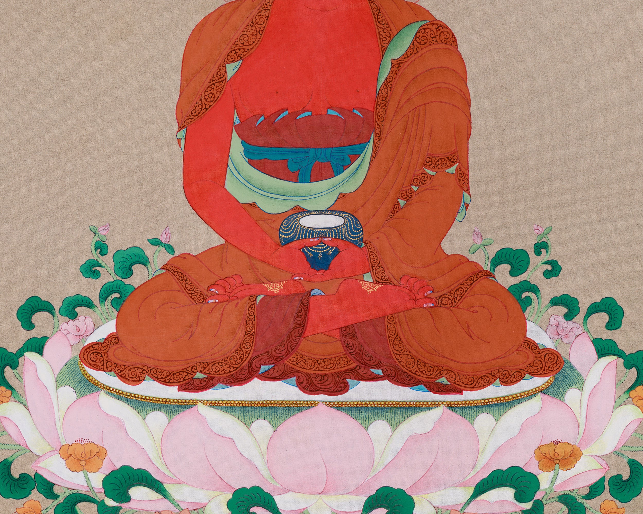 Tibetan Amitabha Buddha Painting | Symbol of Enlightenment and Pure Land Bliss
