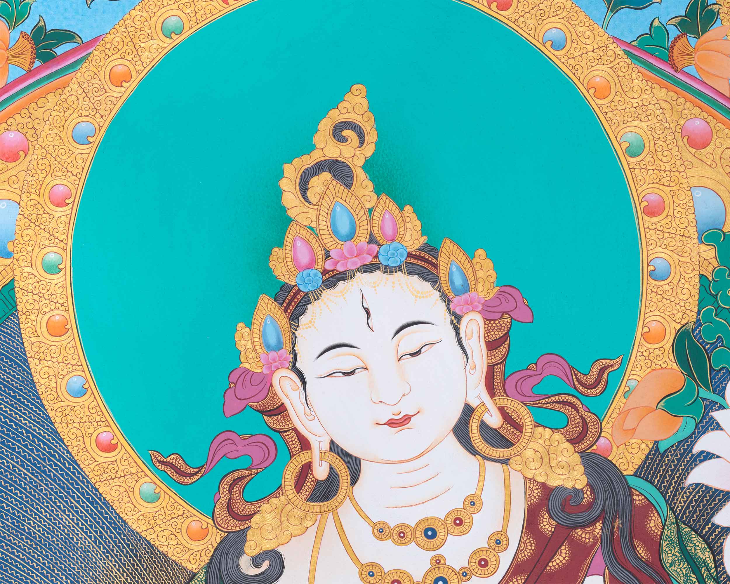 mother white tara face