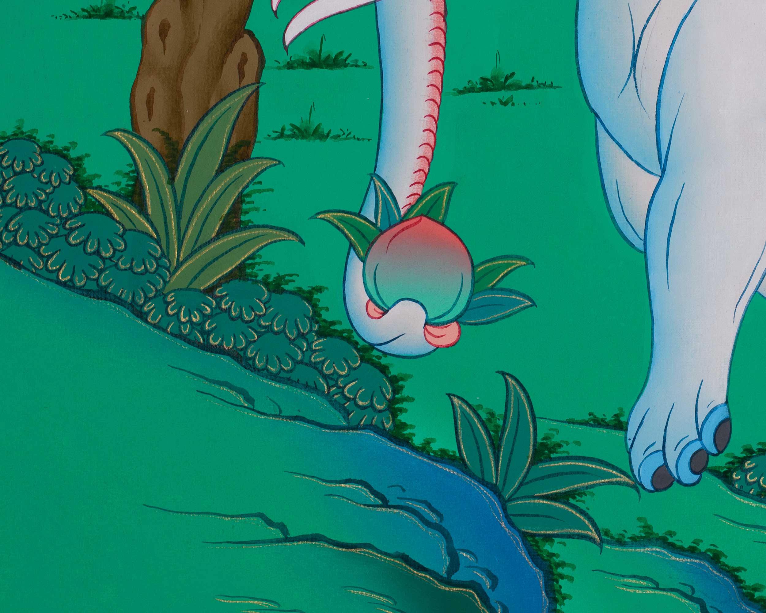 Four Harmonious Friends Artwork | A Sacred Symbol of Unity, Compassion, and Mutual Support