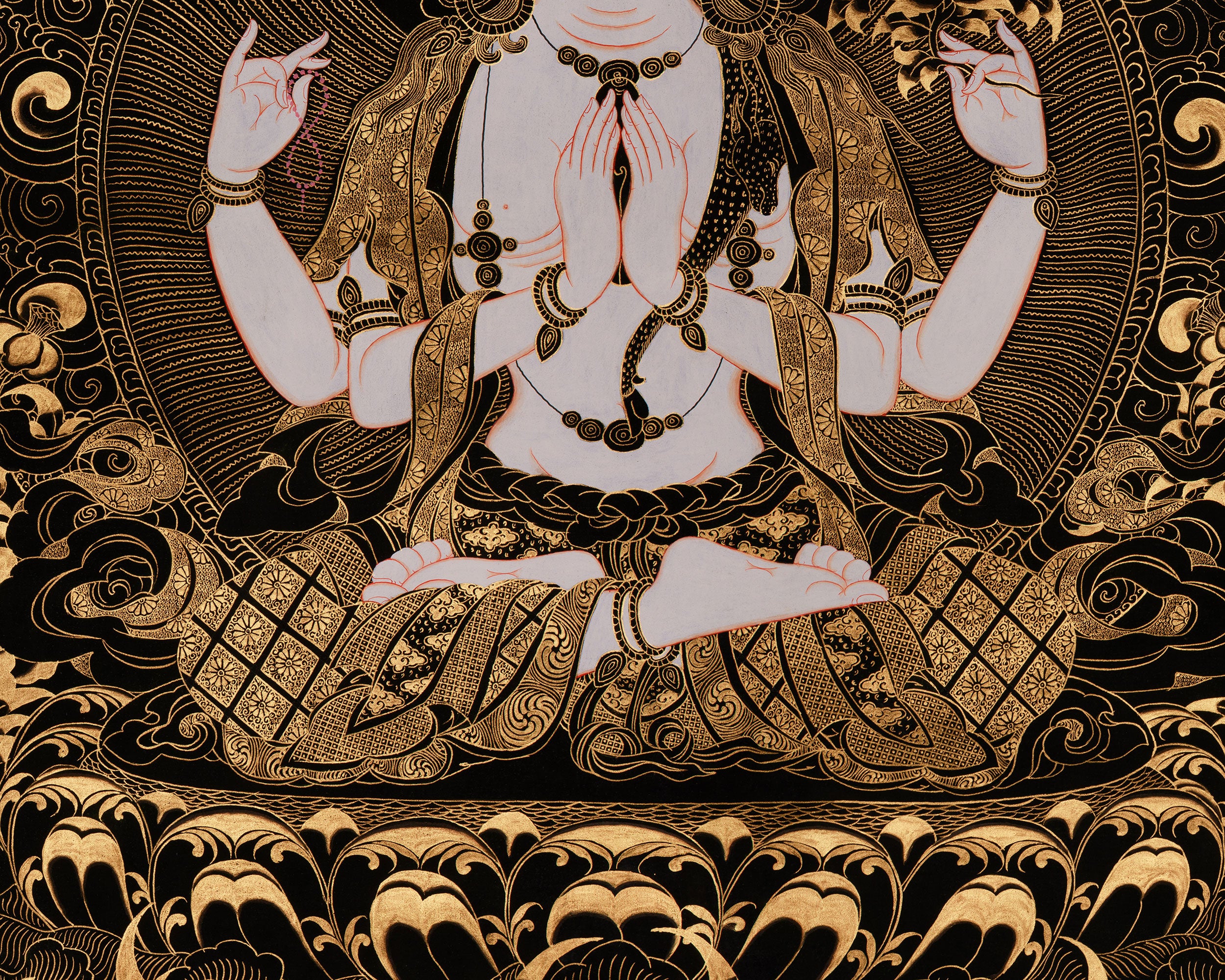 Sacred Art Of Chenrezig | Avalokiteshvara, Amitabha Buddha, White Tara, Green Tara, Manjushri & Vajrapani
