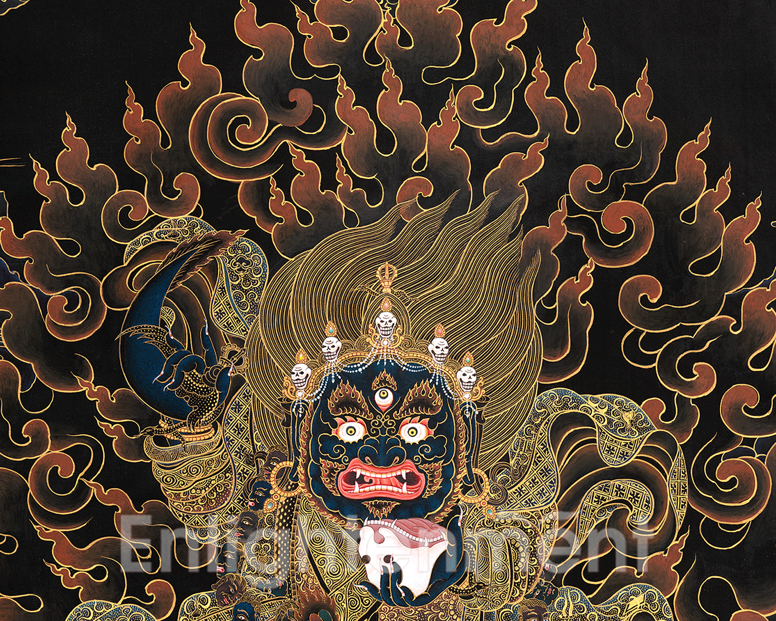 Mahakala Bernagchen Thangka | A Symbol of Protection and Power In Tibetan Buddhism