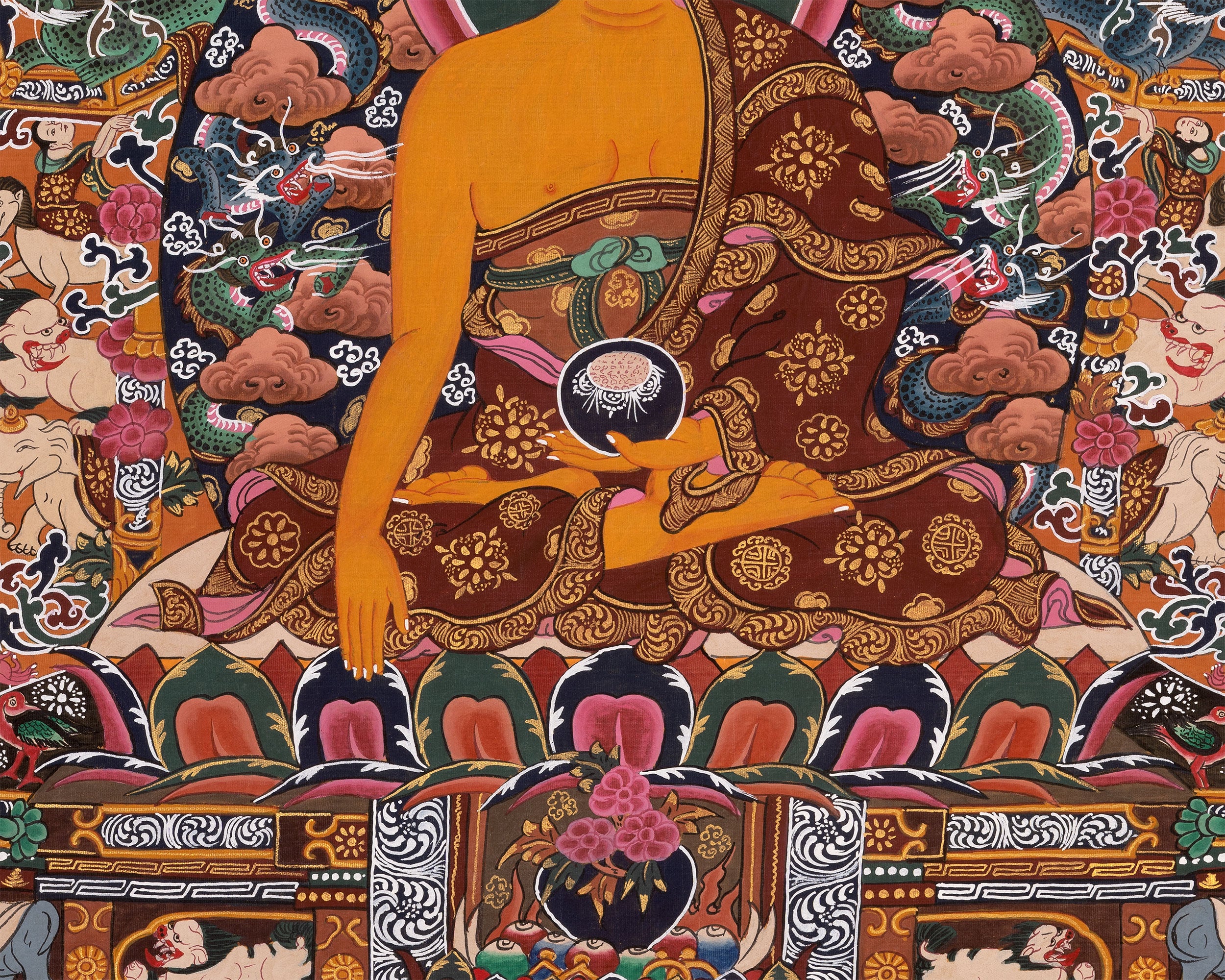 Original Shakyamuni Buddha | Buddhist Religious Thangka Painting