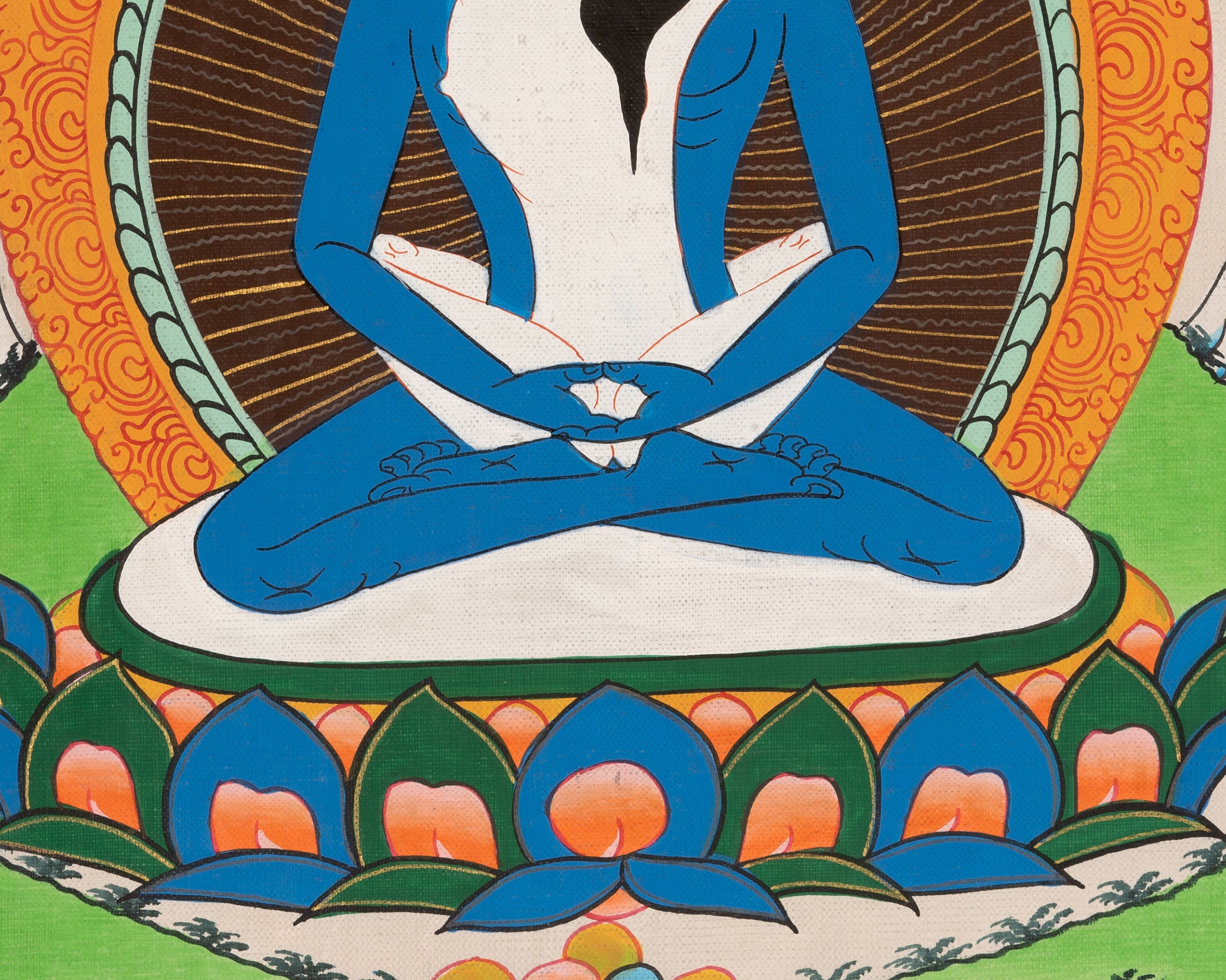 Sacred Samantabhadra Thangka | Primordial Buddha of Wisdom